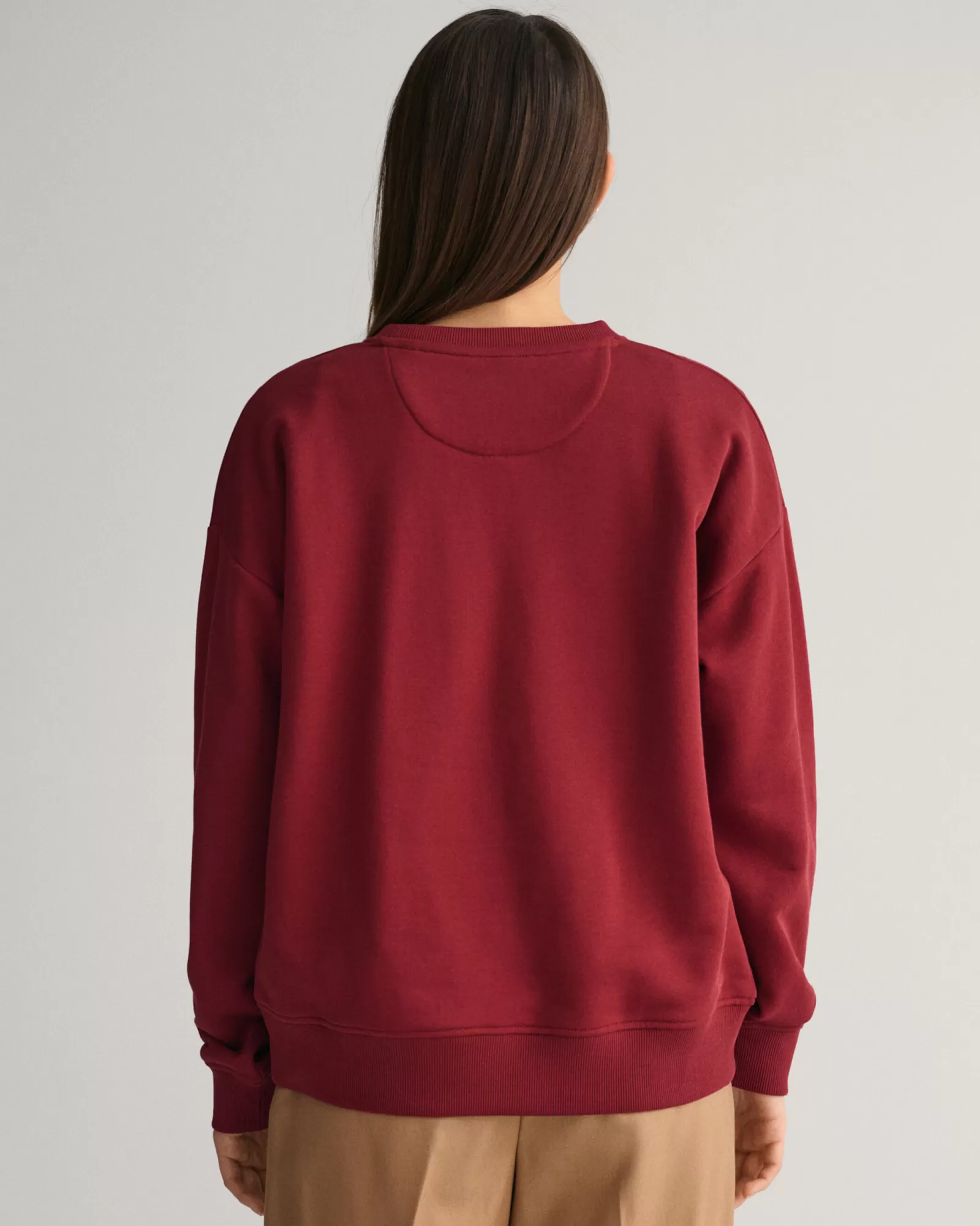 Women GANT Sweatshirts & Hoodies*Shield Crew Neck Sweatshirt PLUMPED RED