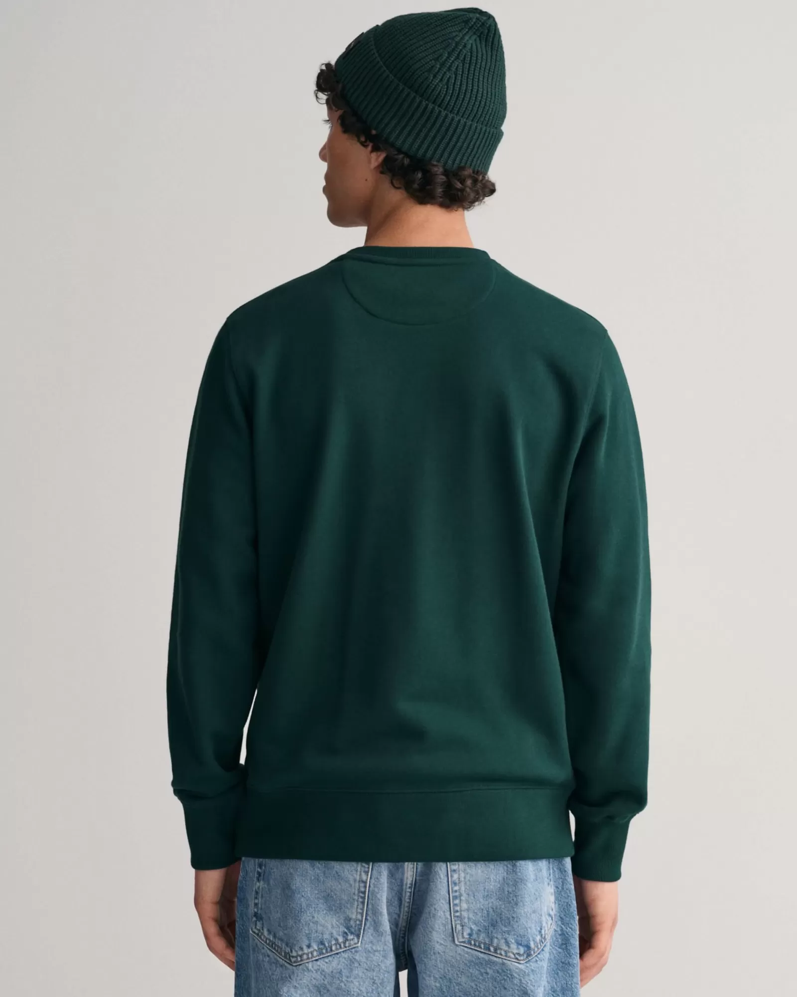 Men GANT Sweatshirts & Hoodies*Shield Crew Neck Sweatshirt TARTAN GREEN