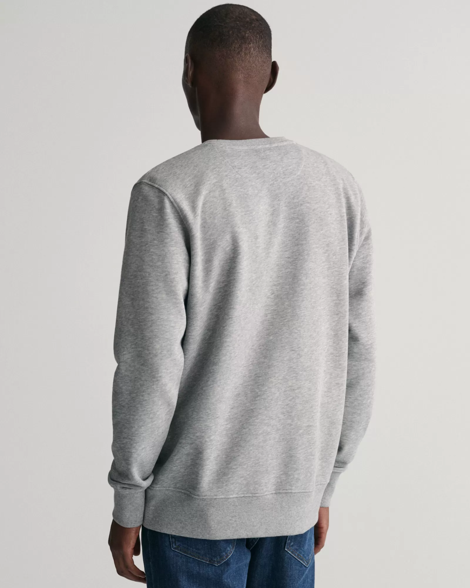 Men GANT Sweatshirts & Hoodies*Shield Crew Neck Sweatshirt GREY MELANGE