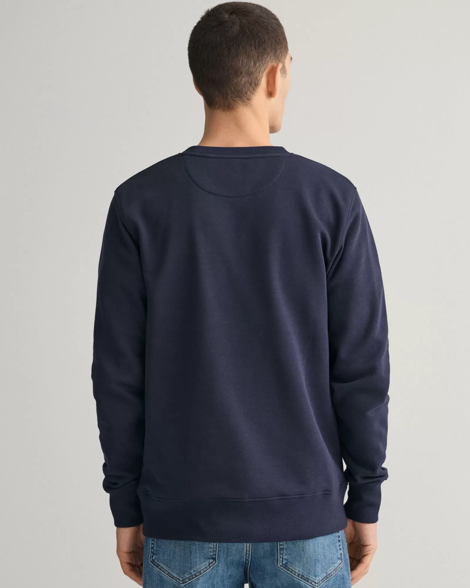 Men GANT Sweatshirts & Hoodies*Shield Crew Neck Sweatshirt EVENING BLUE