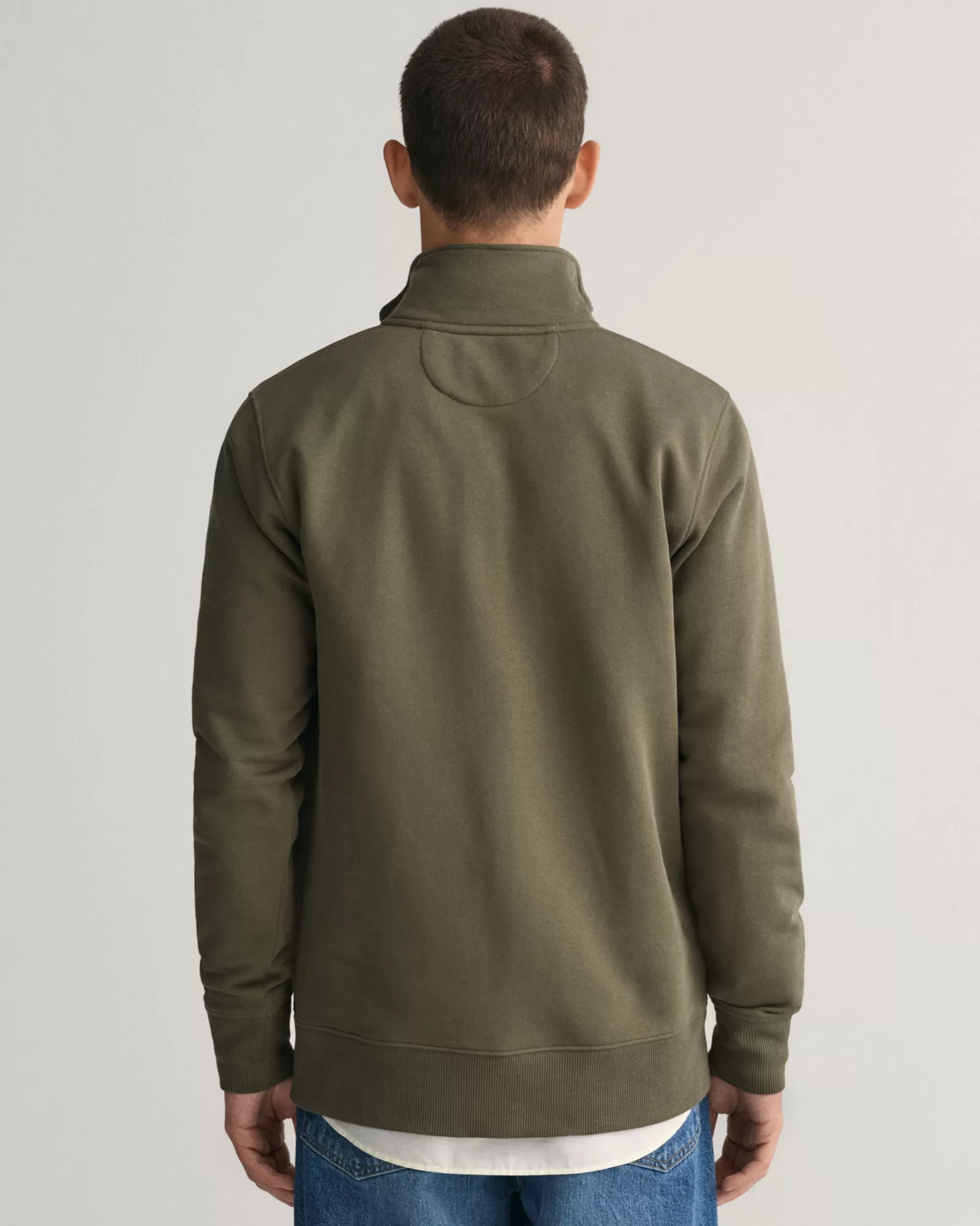 Men GANT Sweatshirts & Hoodies*Shield Half-Zip Sweatshirt RACING GREEN