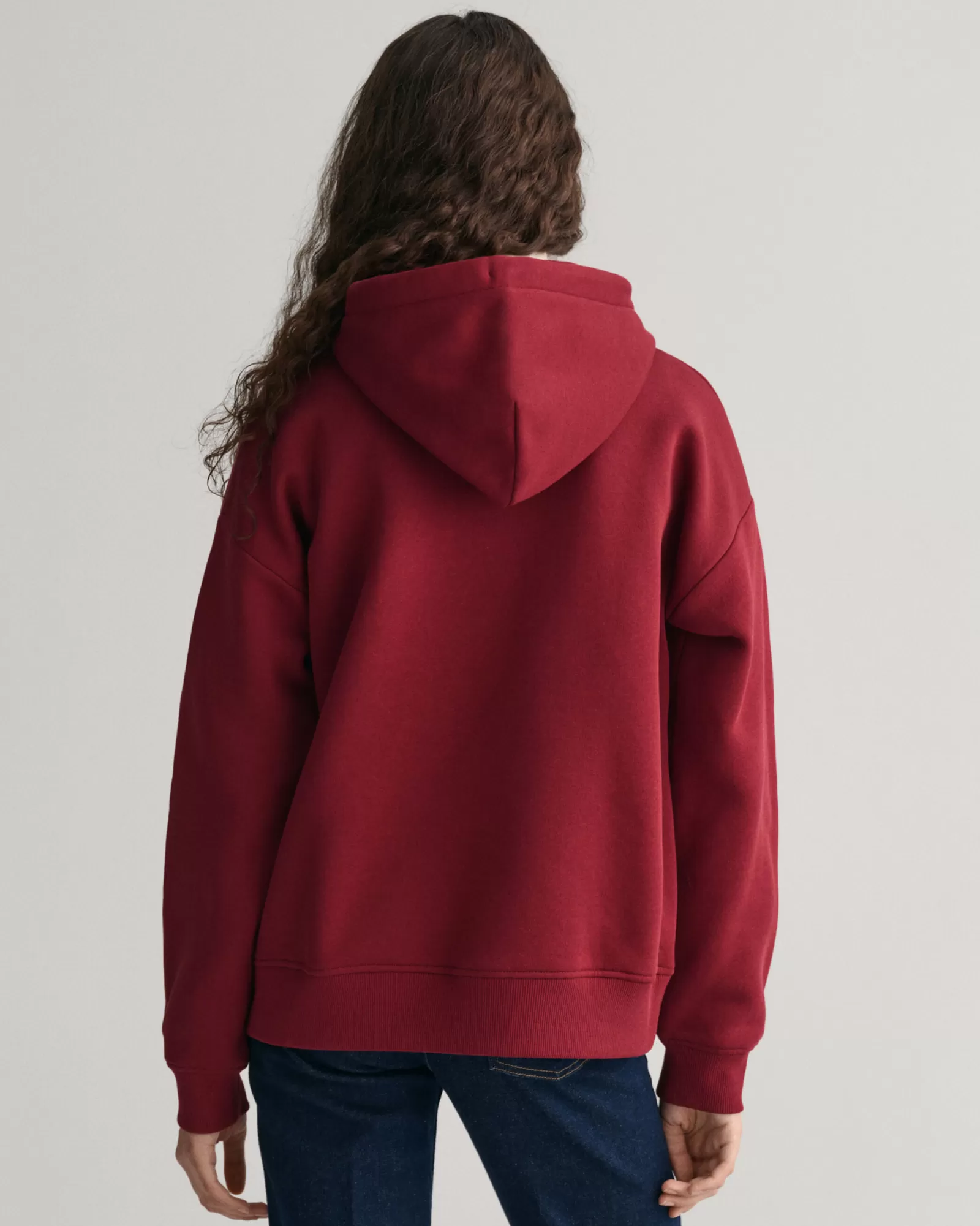 Women GANT Sweatshirts & Hoodies*Shield Hoodie PLUMPED RED