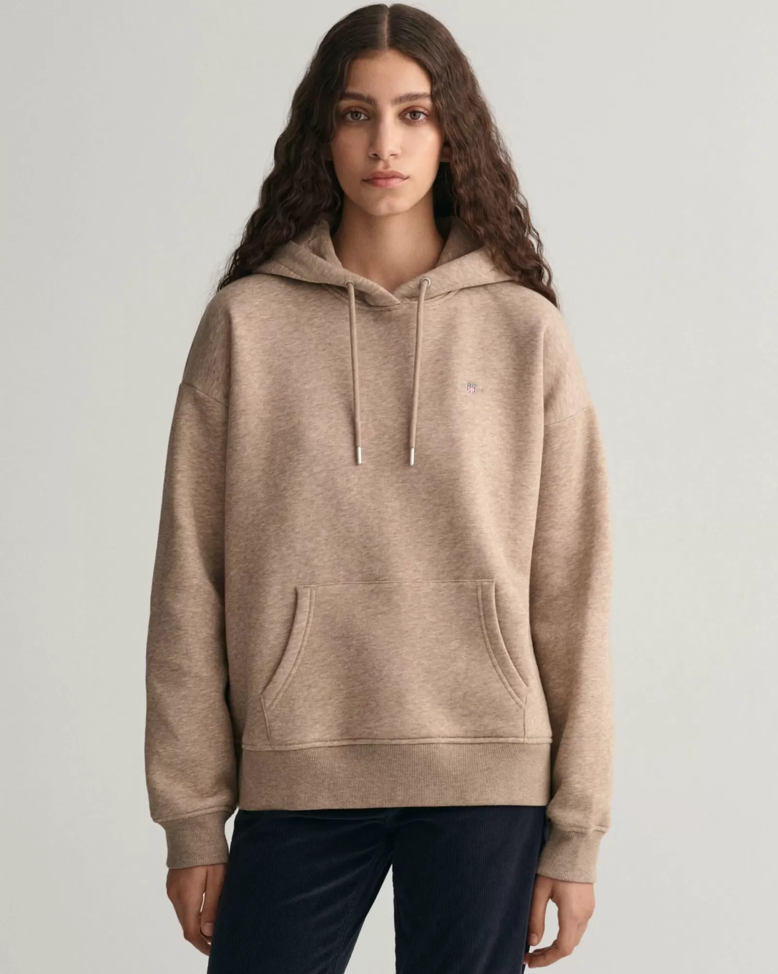 Women GANT Sweatshirts & Hoodies*Shield Hoodie DESERT BROWN