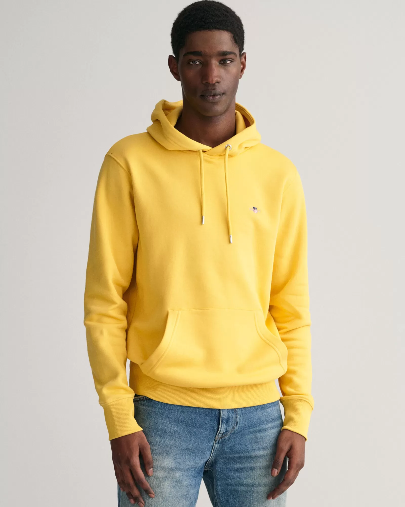 Men GANT Sweatshirts & Hoodies*Shield Hoodie PARCHMENT YELLOW