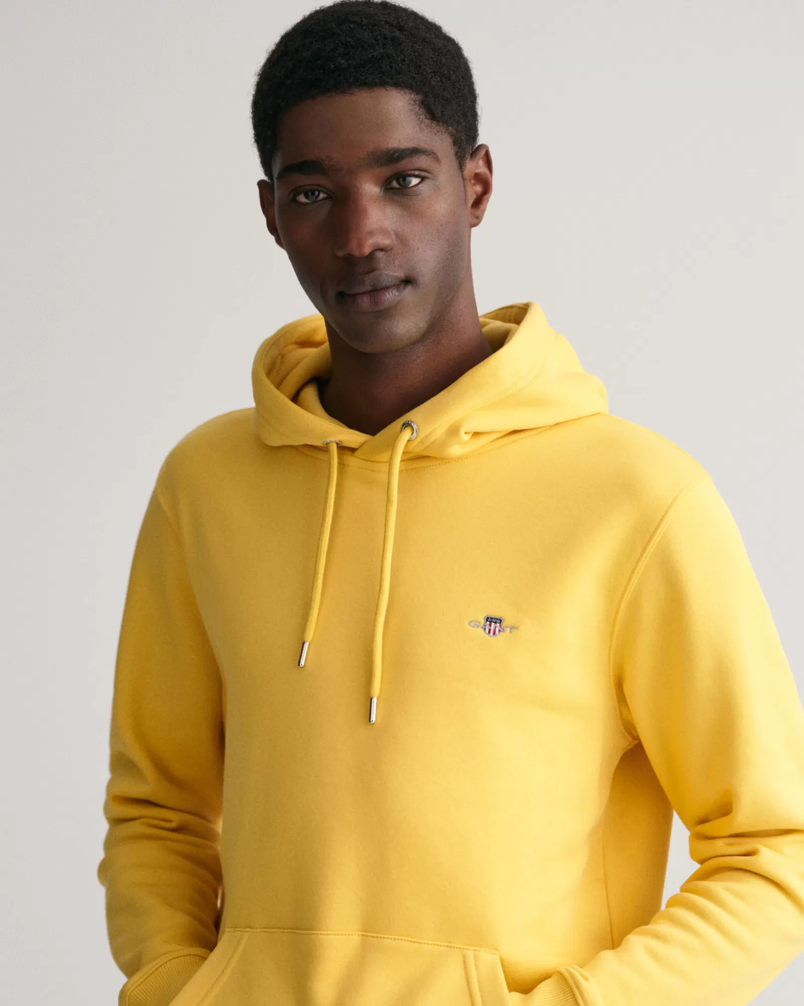 Men GANT Sweatshirts & Hoodies*Shield Hoodie PARCHMENT YELLOW