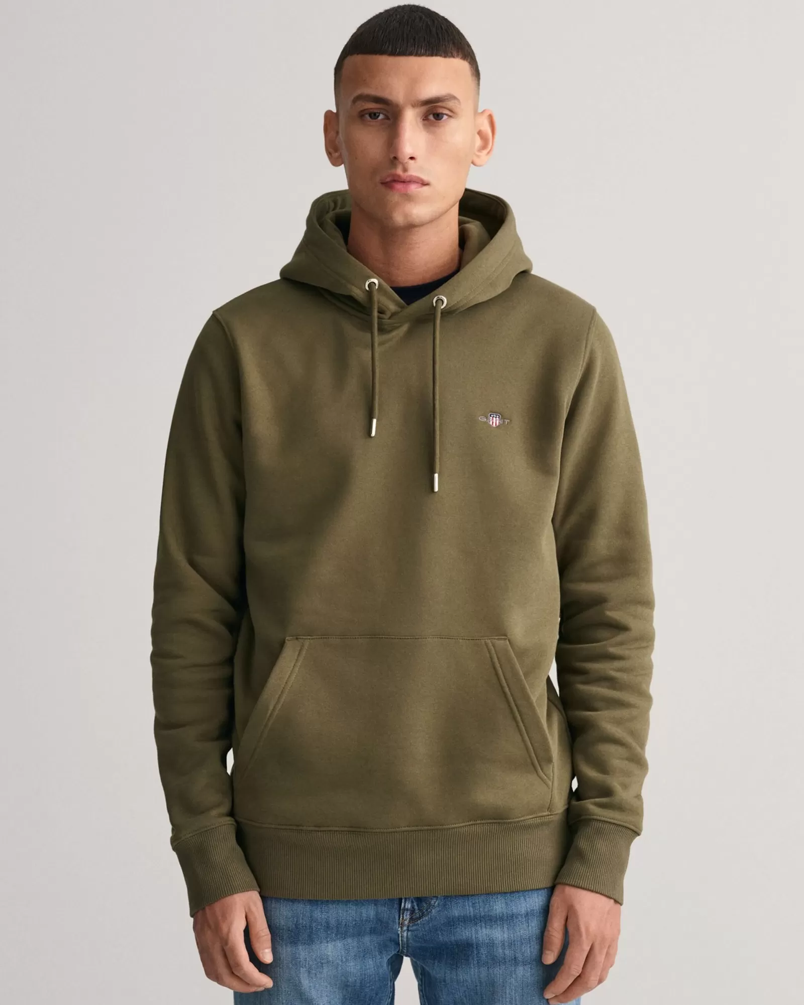 Men GANT Sweatshirts & Hoodies*Shield Hoodie RACING GREEN