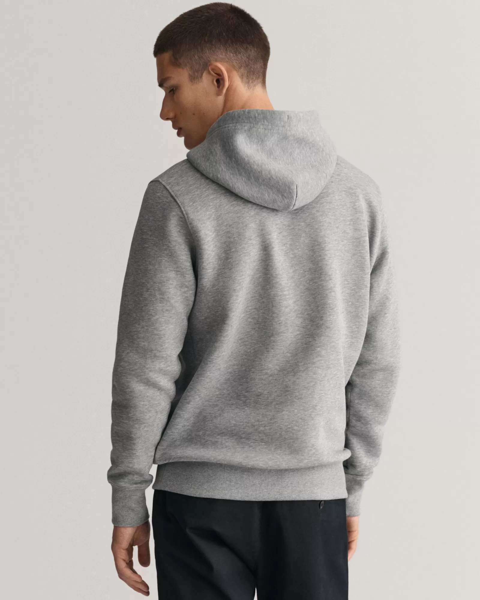 Men GANT Sweatshirts & Hoodies*Shield Hoodie GREY MELANGE