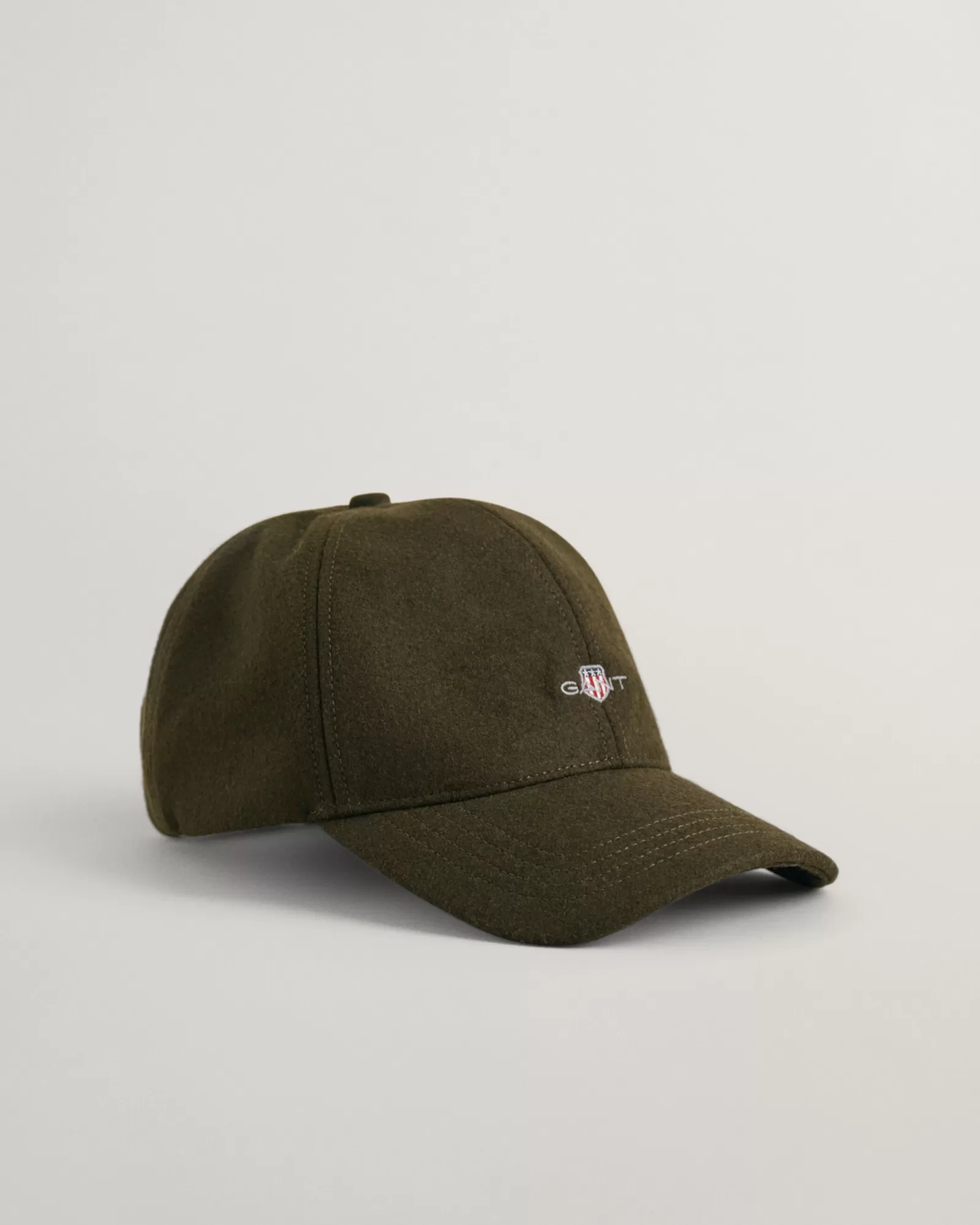 Men GANT Caps*Shield Melton Cap DARK CACTUS