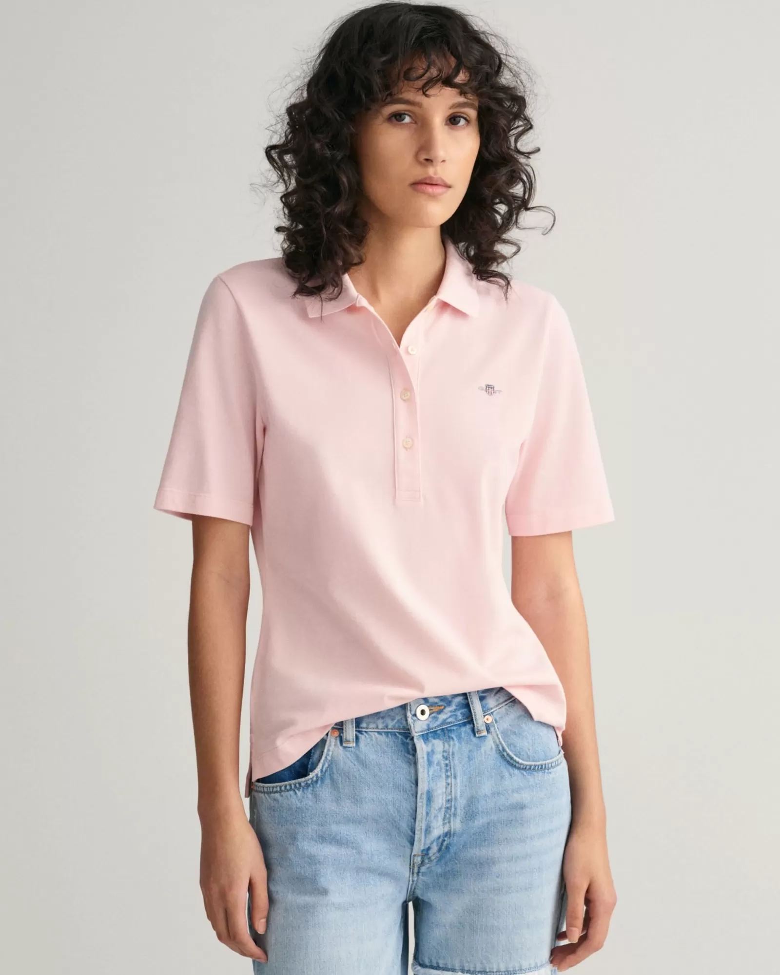 Women GANT Polos & Ruggers*Shield Piqué Polo Shirt FADED PINK