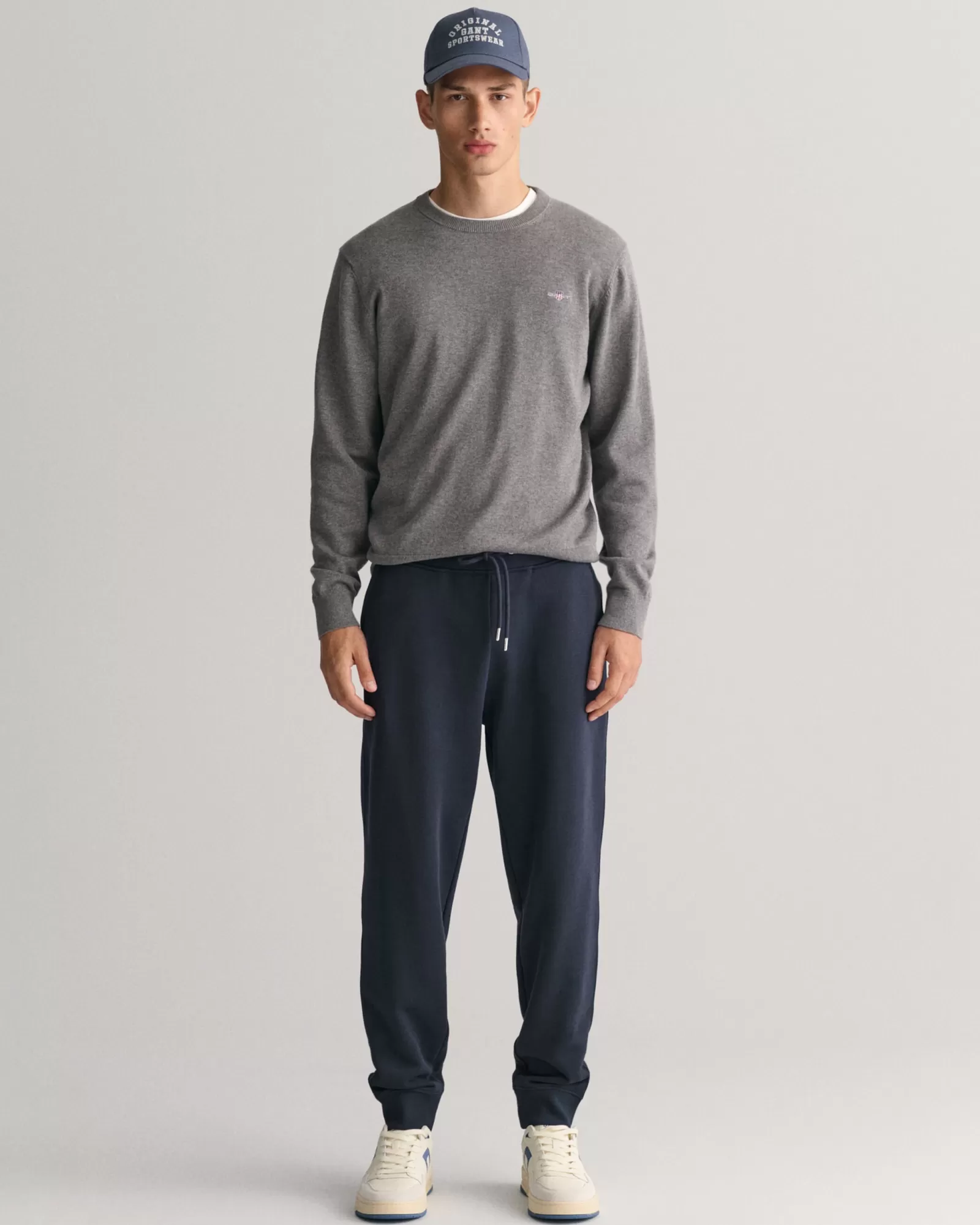 Men GANT Pants*Shield Sweatpants EVENING BLUE