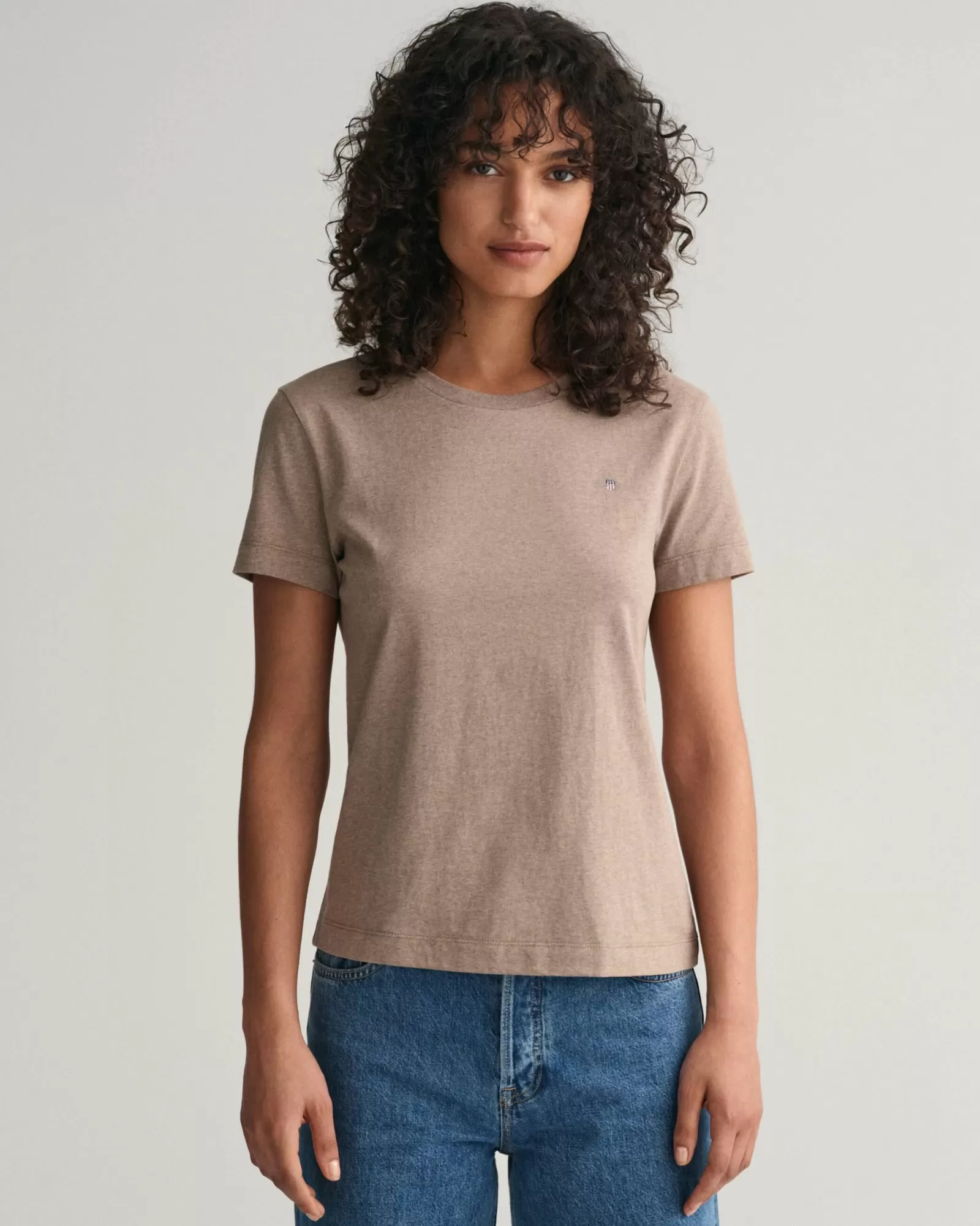 Women GANT T-Shirts & Tops*Shield T-Shirt DESERT BROWN