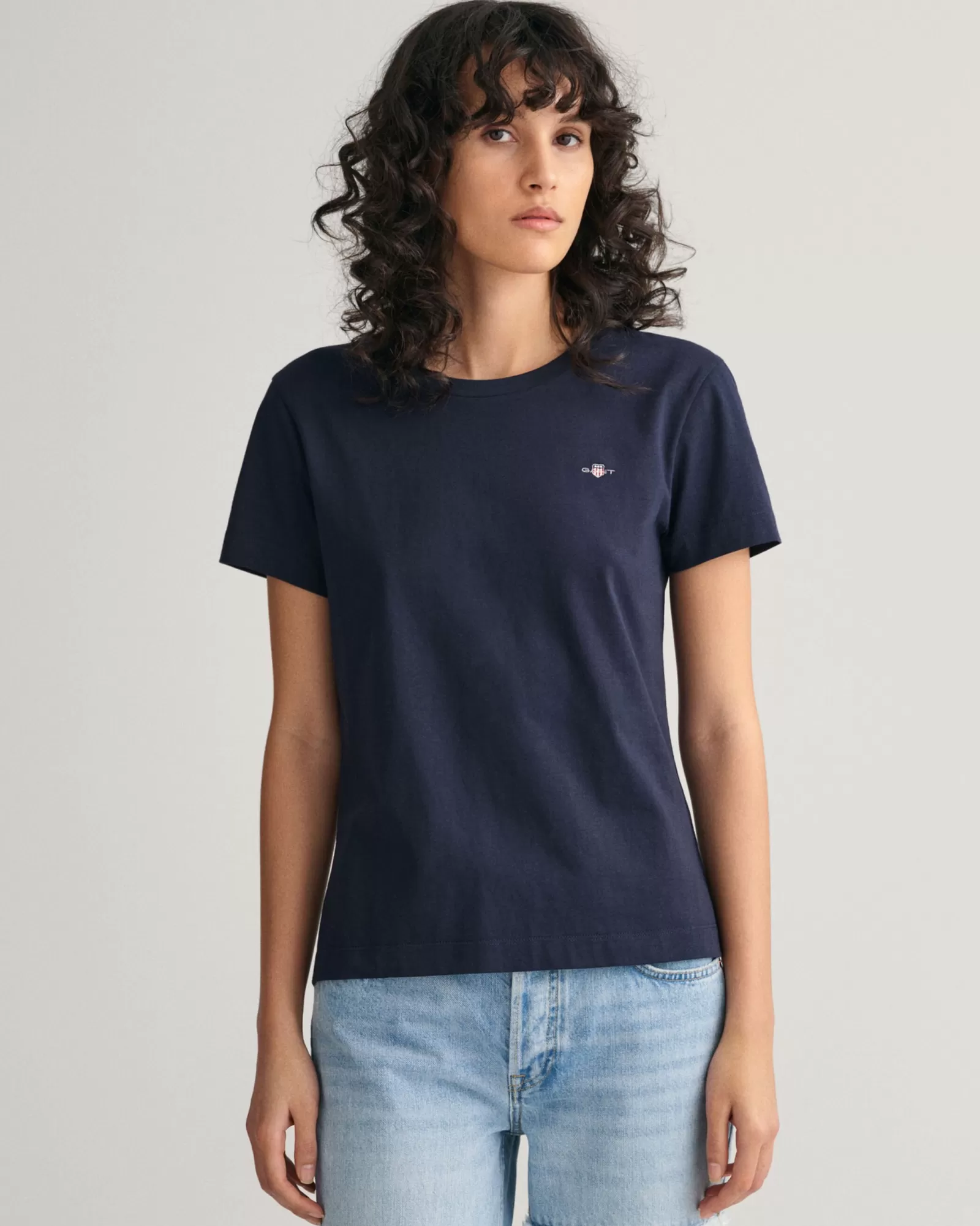 Women GANT T-Shirts & Tops*Shield T-Shirt EVENING BLUE