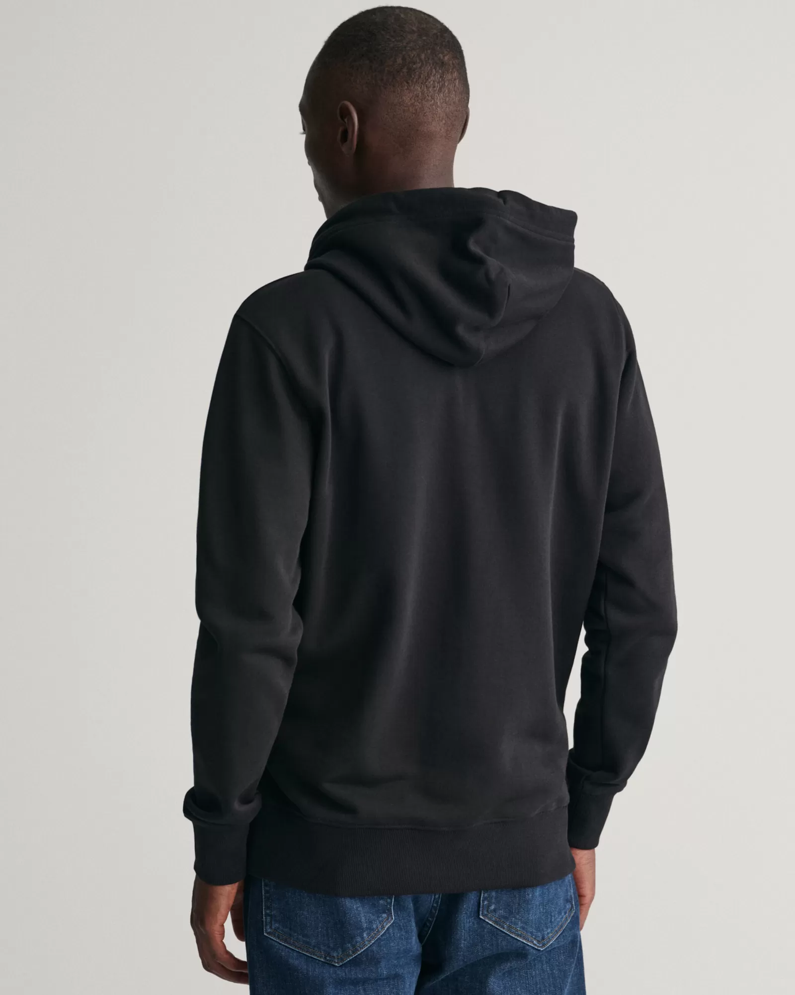 Men GANT Sweatshirts & Hoodies*Shield Zip Hoodie BLACK