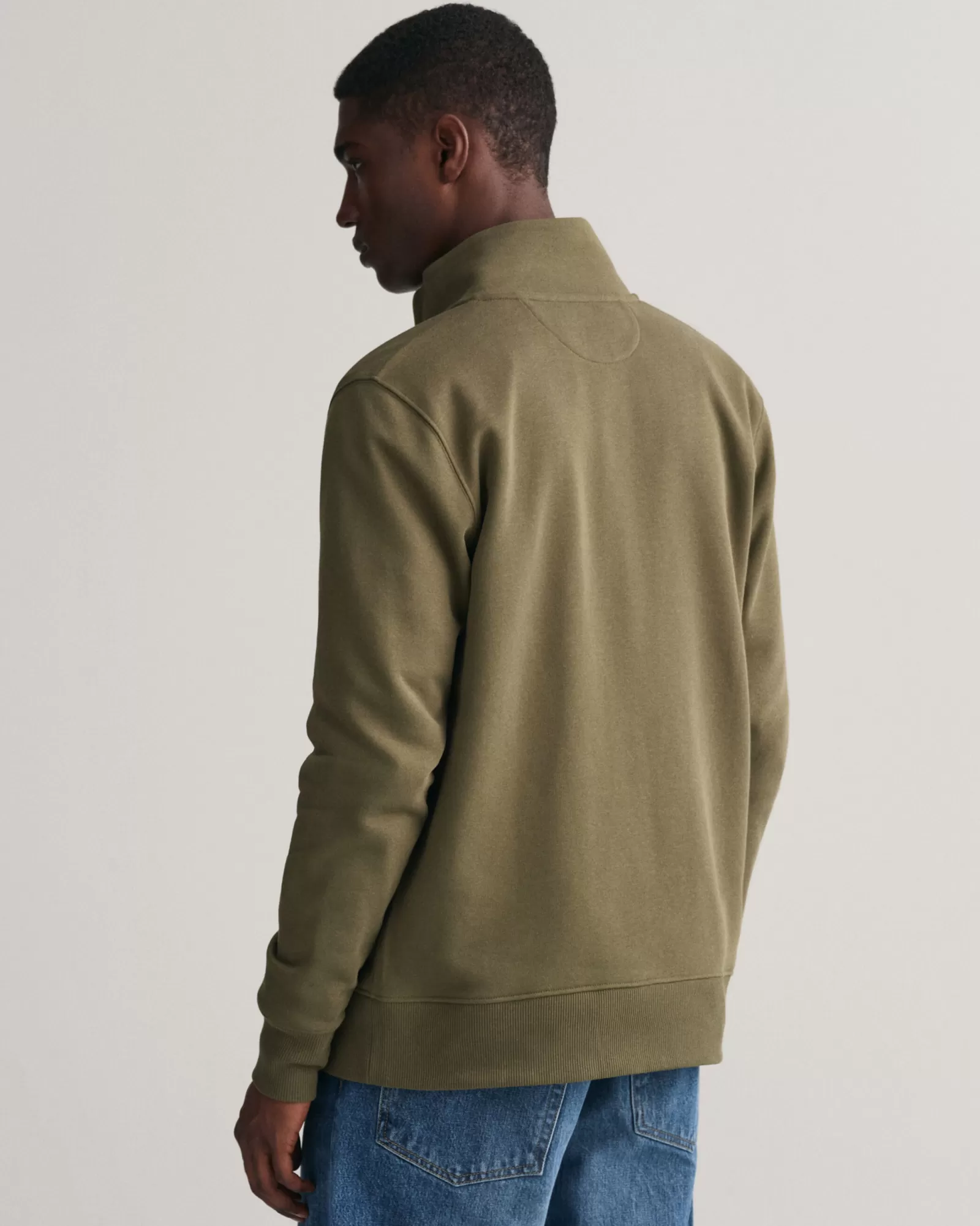 Men GANT Sweatshirts & Hoodies*Shield Zip Sweatshirt JUNIPER GREEN