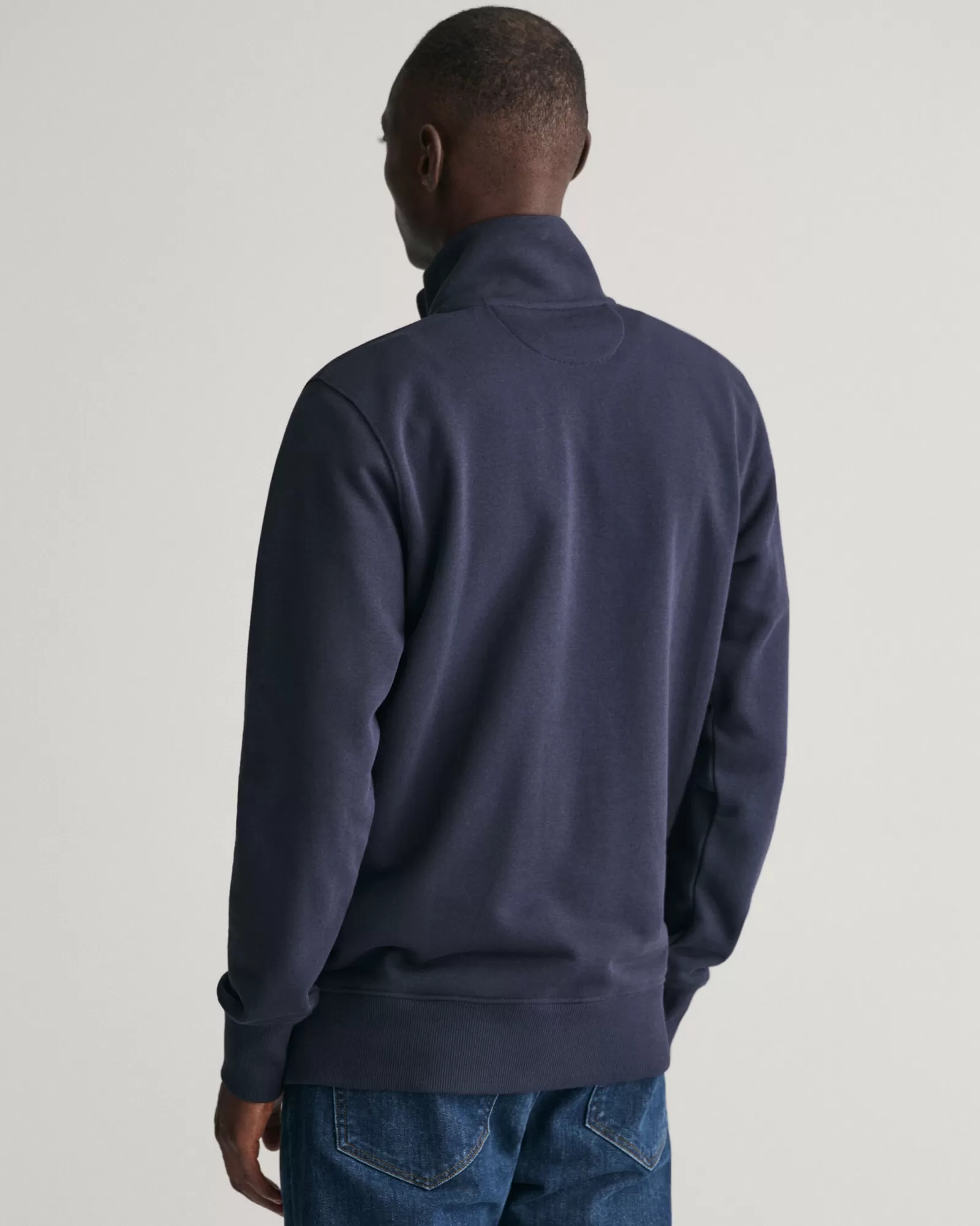 Men GANT Sweatshirts & Hoodies*Shield Zip Sweatshirt EVENING BLUE