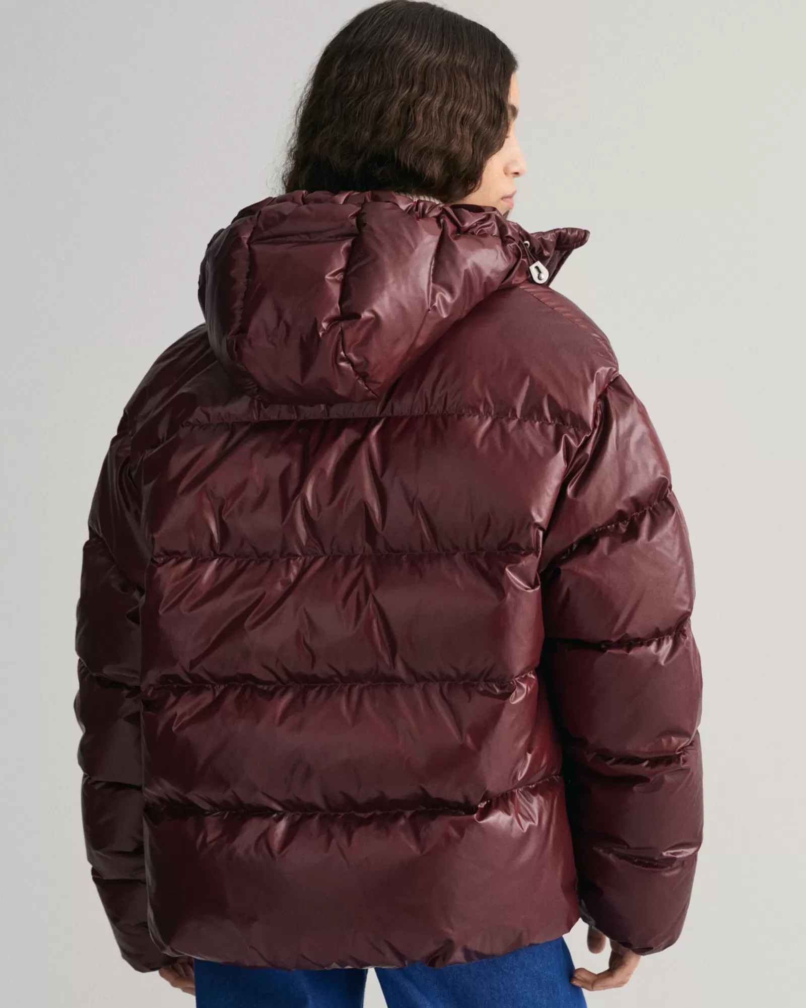 Women GANT Jackets & Coats*Shiny Down Puffer Jacket DARK MAHOGANY