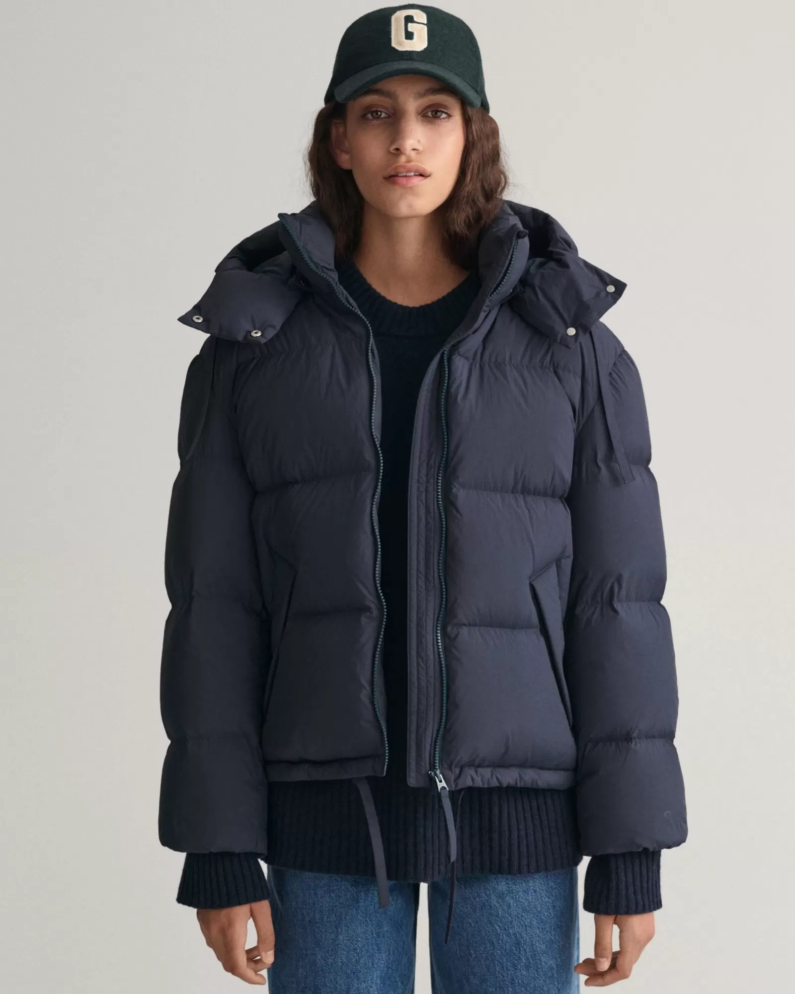 Women GANT Jackets & Coats*Short Down Jacket EVENING BLUE