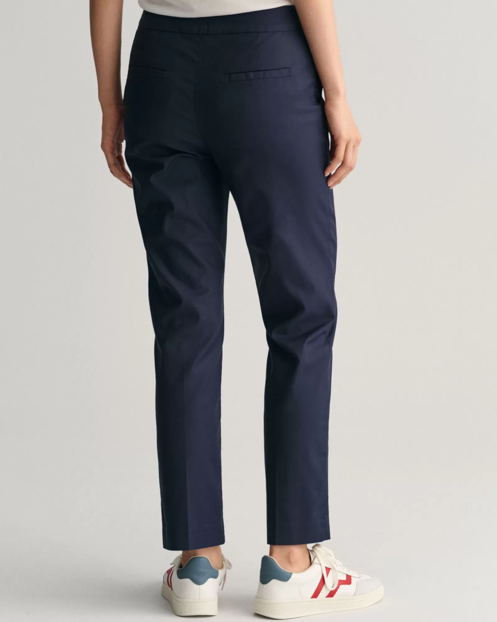 Women GANT Pants*Slim Fit Cigarette Slacks EVENING BLUE