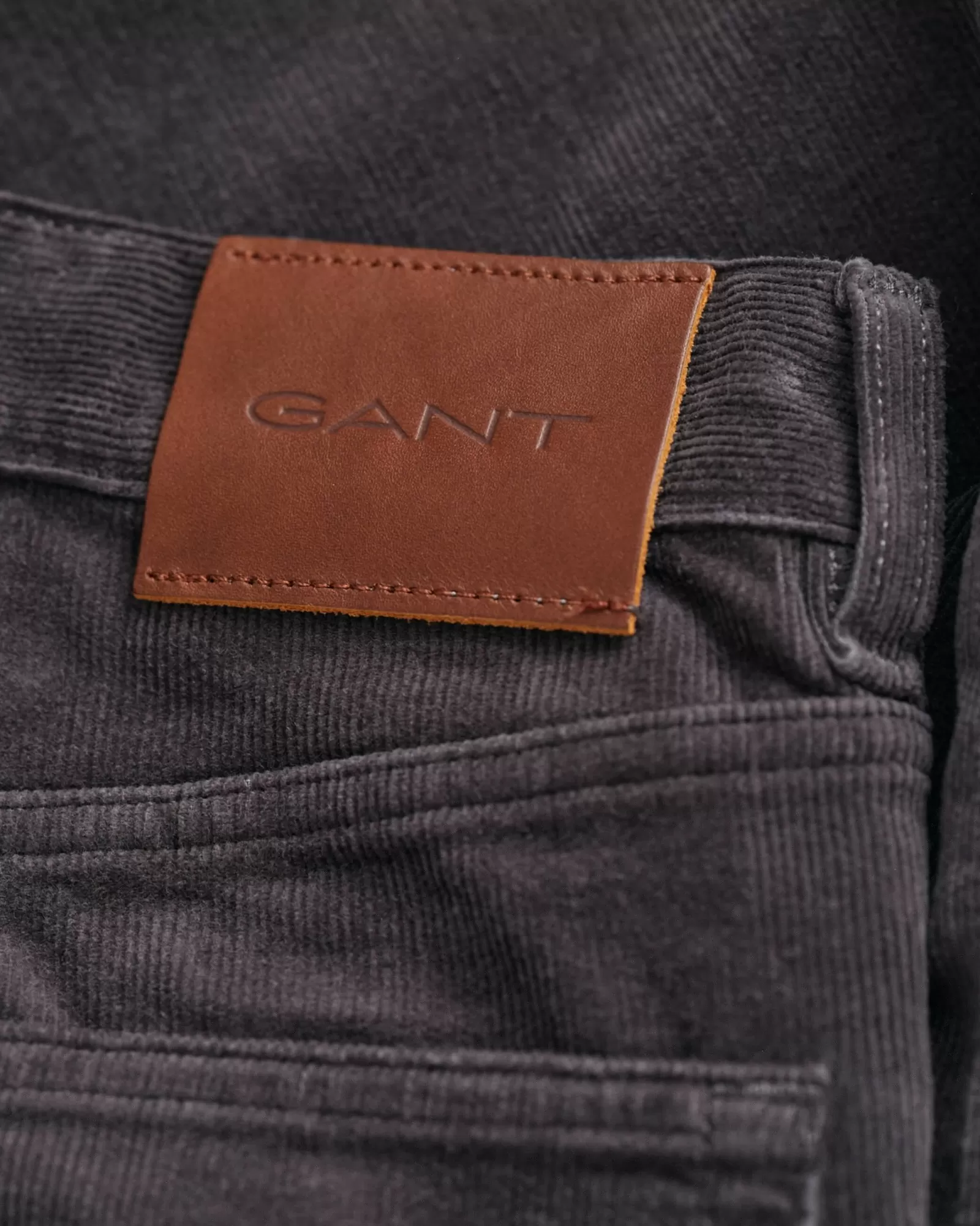 Men GANT Jeans*Slim Fit Corduroy Jeans ANTRACITE