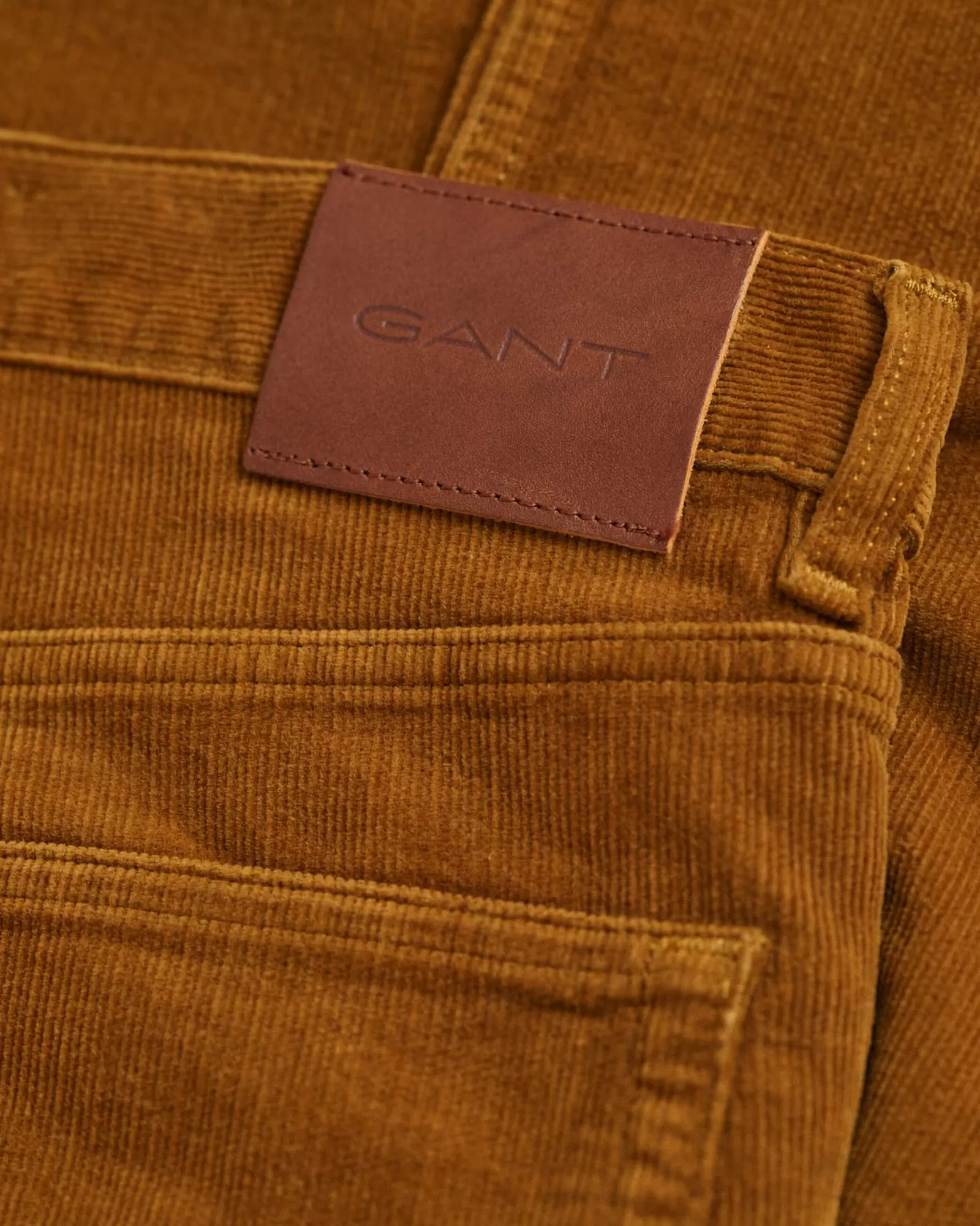 Men GANT Jeans*Slim Fit Corduroy Jeans WOODY BROWN