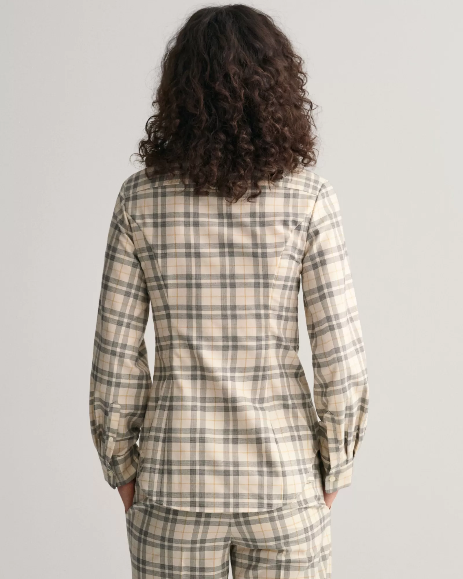 Women GANT Shirts*Slim Fit Dart Checked Shirt LINEN