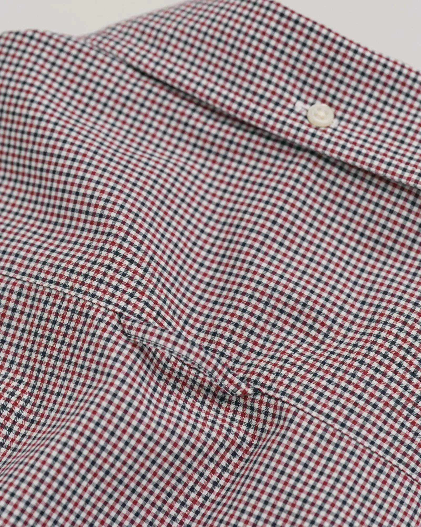 Men GANT Shirts*Slim Fit Micro Checked Poplin Shirt PLUMPED RED