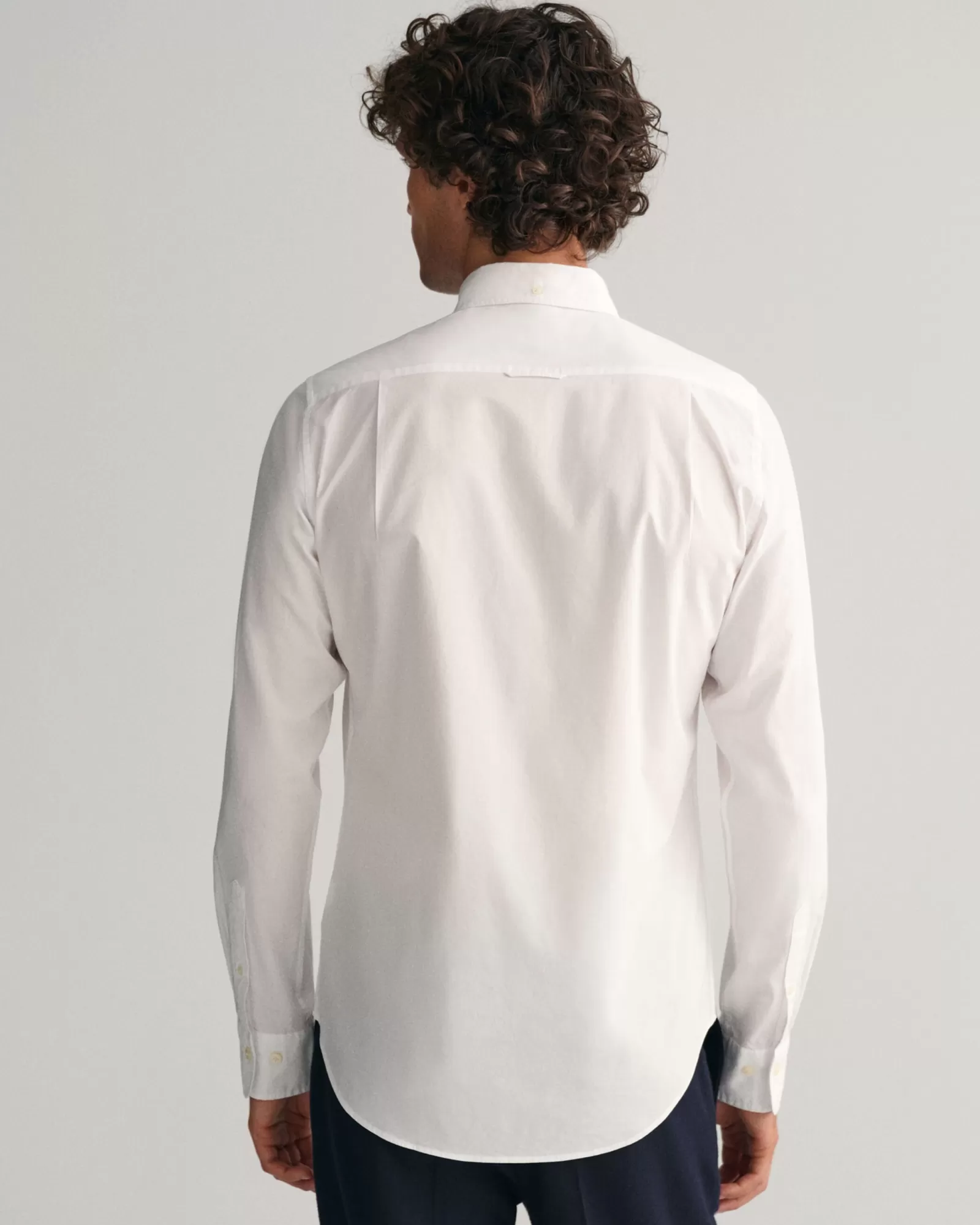 Men GANT Shirts*Slim Fit Poplin Shirt WHITE