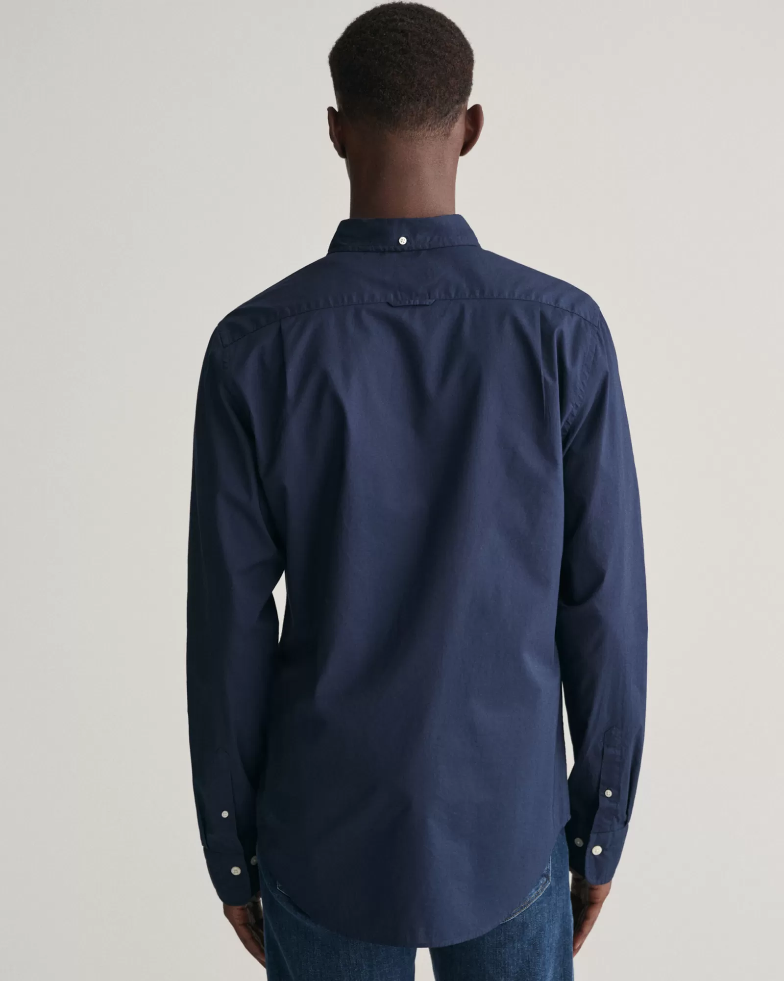 Men GANT Shirts*Slim Fit Poplin Shirt MARINE