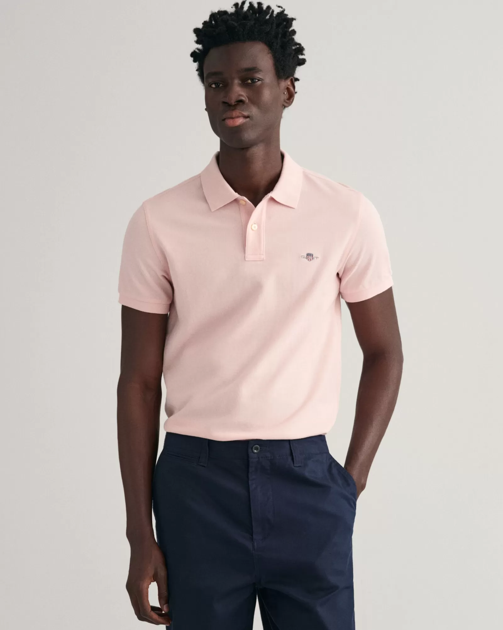 Men GANT Polos & Heavy Ruggers*Slim Fit Shield Piqué Polo Shirt FADED PINK