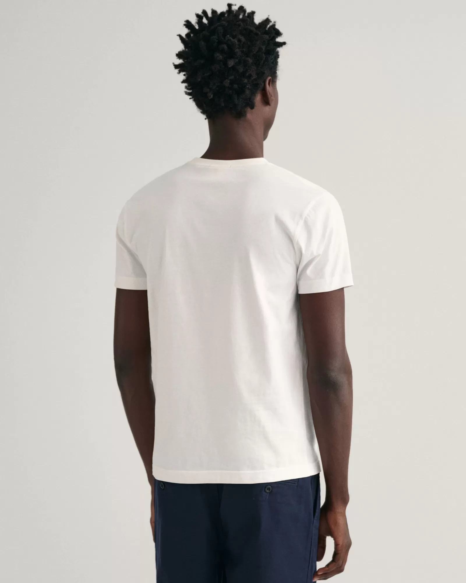 Men GANT T-Shirts*Slim Fit Shield T-Shirt WHITE