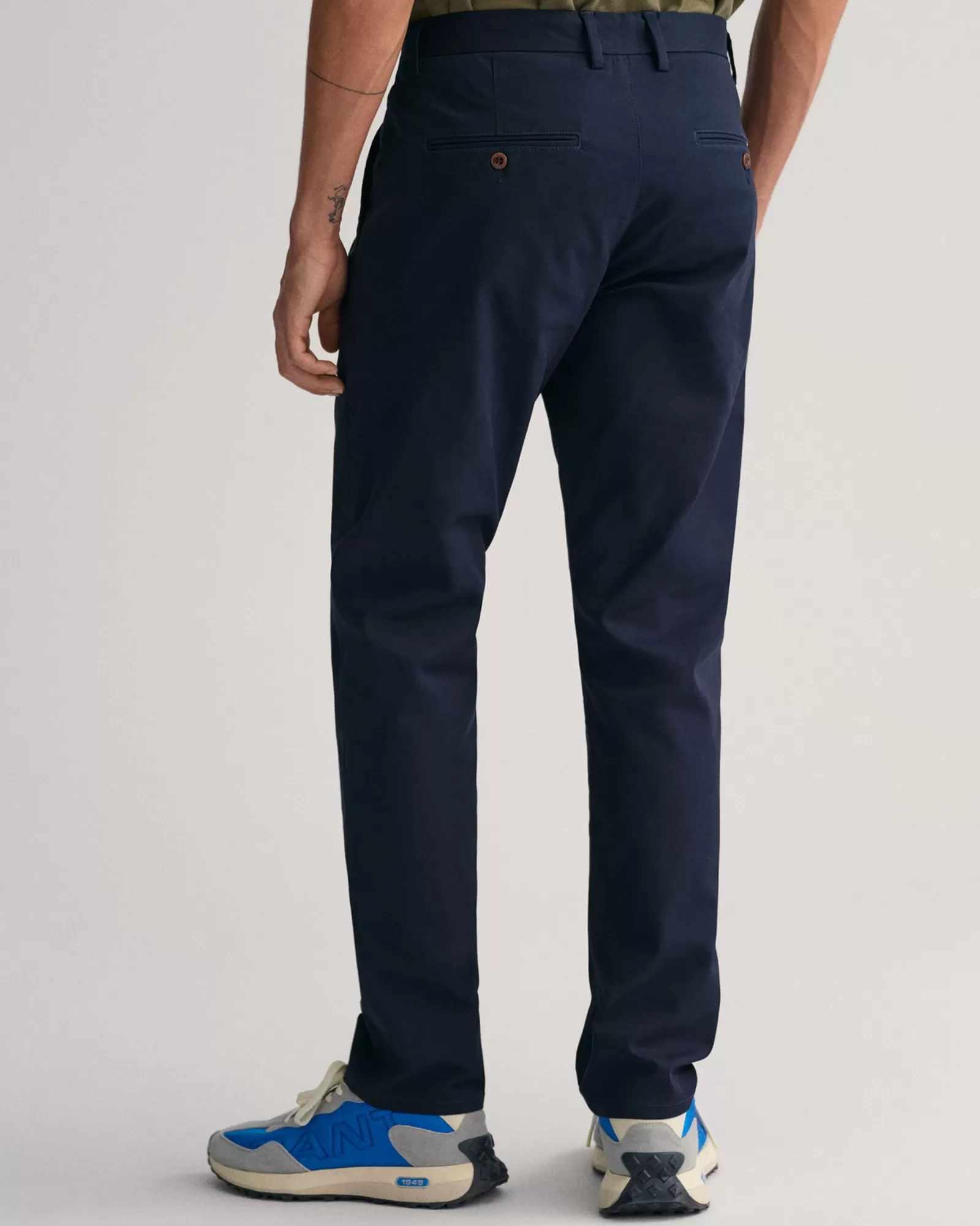 Men GANT Pants*Slim Fit Tech Prep™ Chinos MARINE