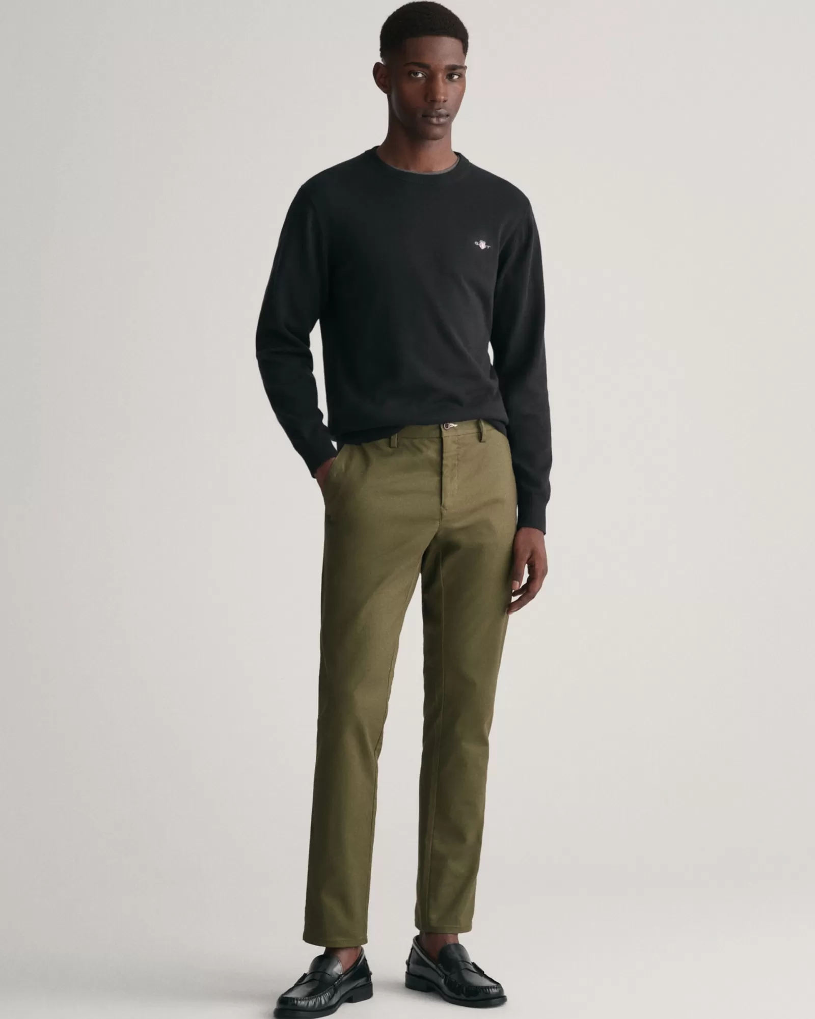 Men GANT Pants*Slim Fit Tech Prep™ Chinos RACING GREEN