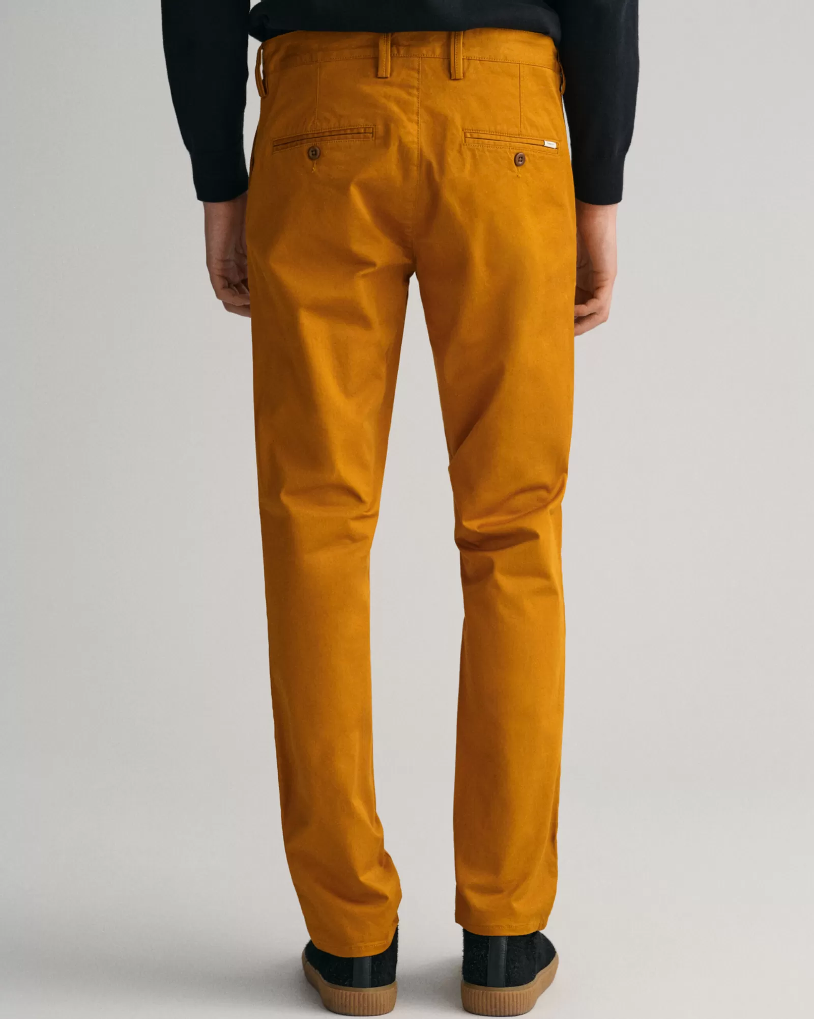 Men GANT Pants*Slim Fit Twill Chinos MUSTARD BROWN