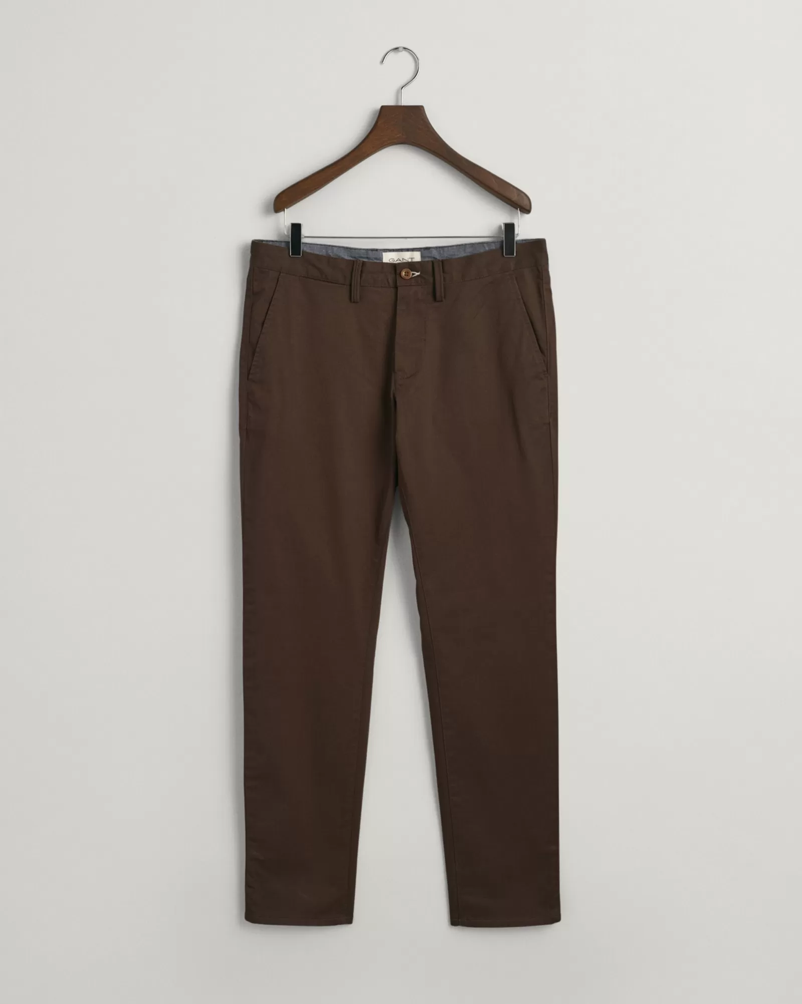 Men GANT Pants*Slim Fit Twill Chinos RICH BROWN