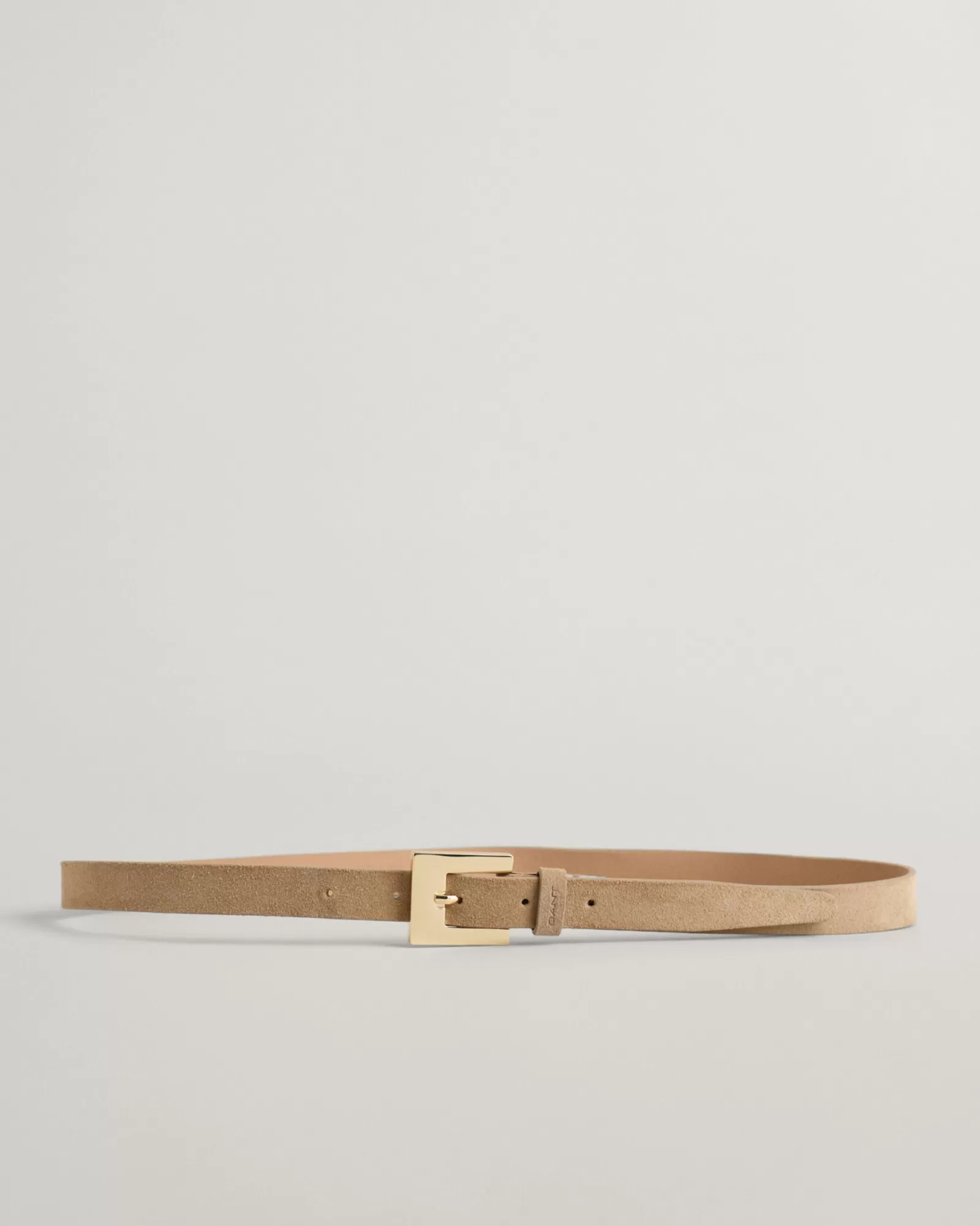 Women GANT Belts*Slim Suede Belt WHEAT BEIGE