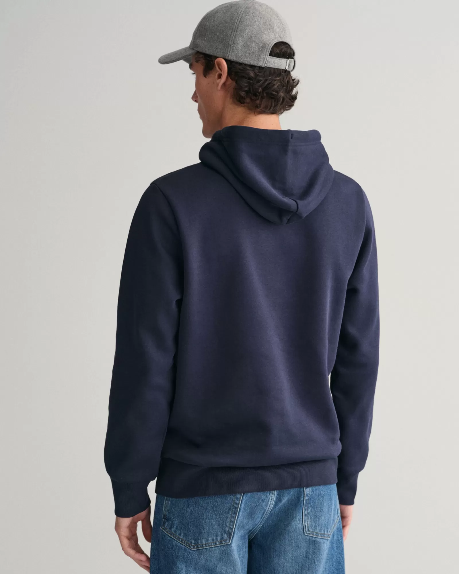 Men GANT Sweatshirts & Hoodies*Small Graphic Hoodie EVENING BLUE