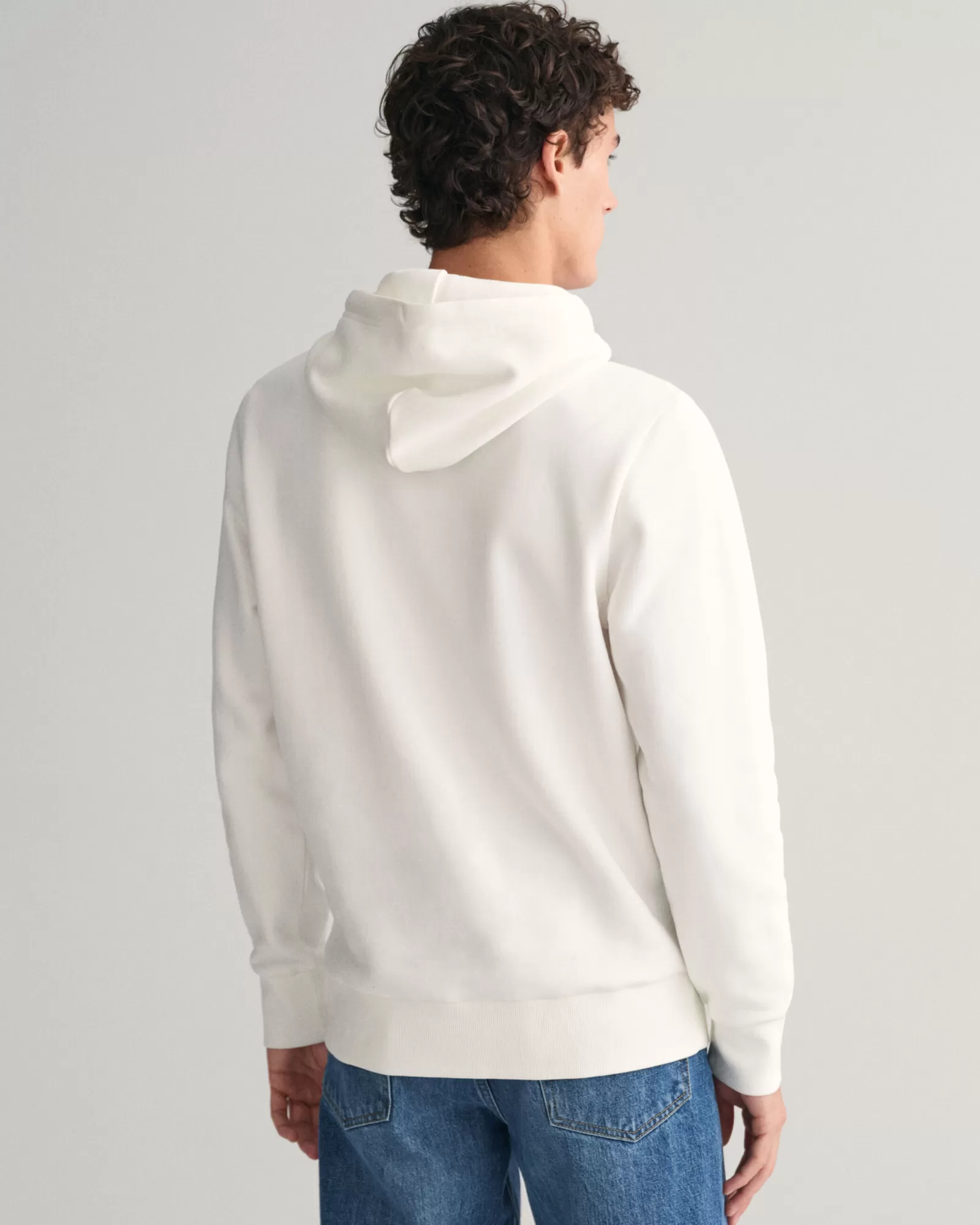 Men GANT Sweatshirts & Hoodies*Small Graphic Hoodie EGGSHELL