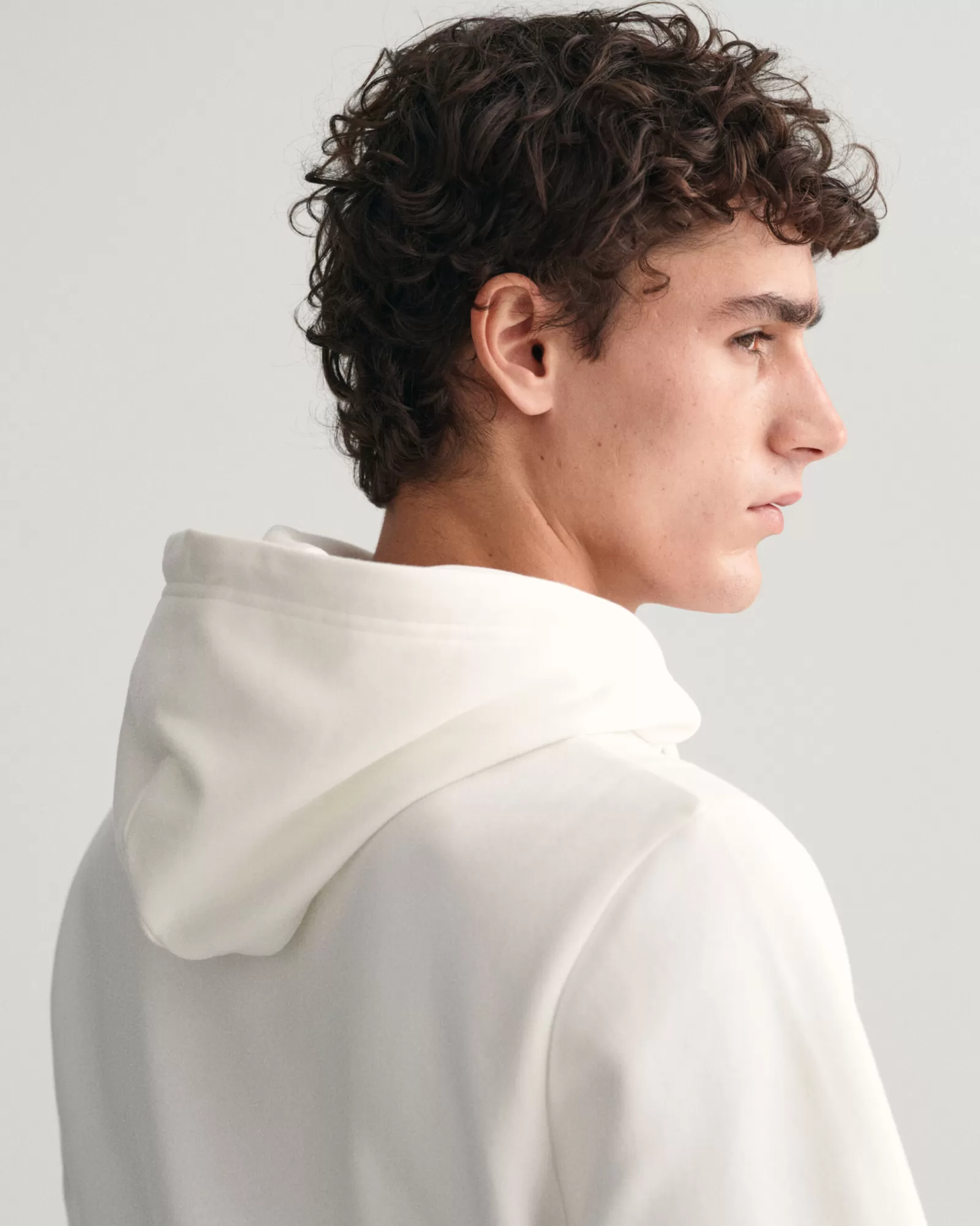 Men GANT Sweatshirts & Hoodies*Small Graphic Hoodie EGGSHELL