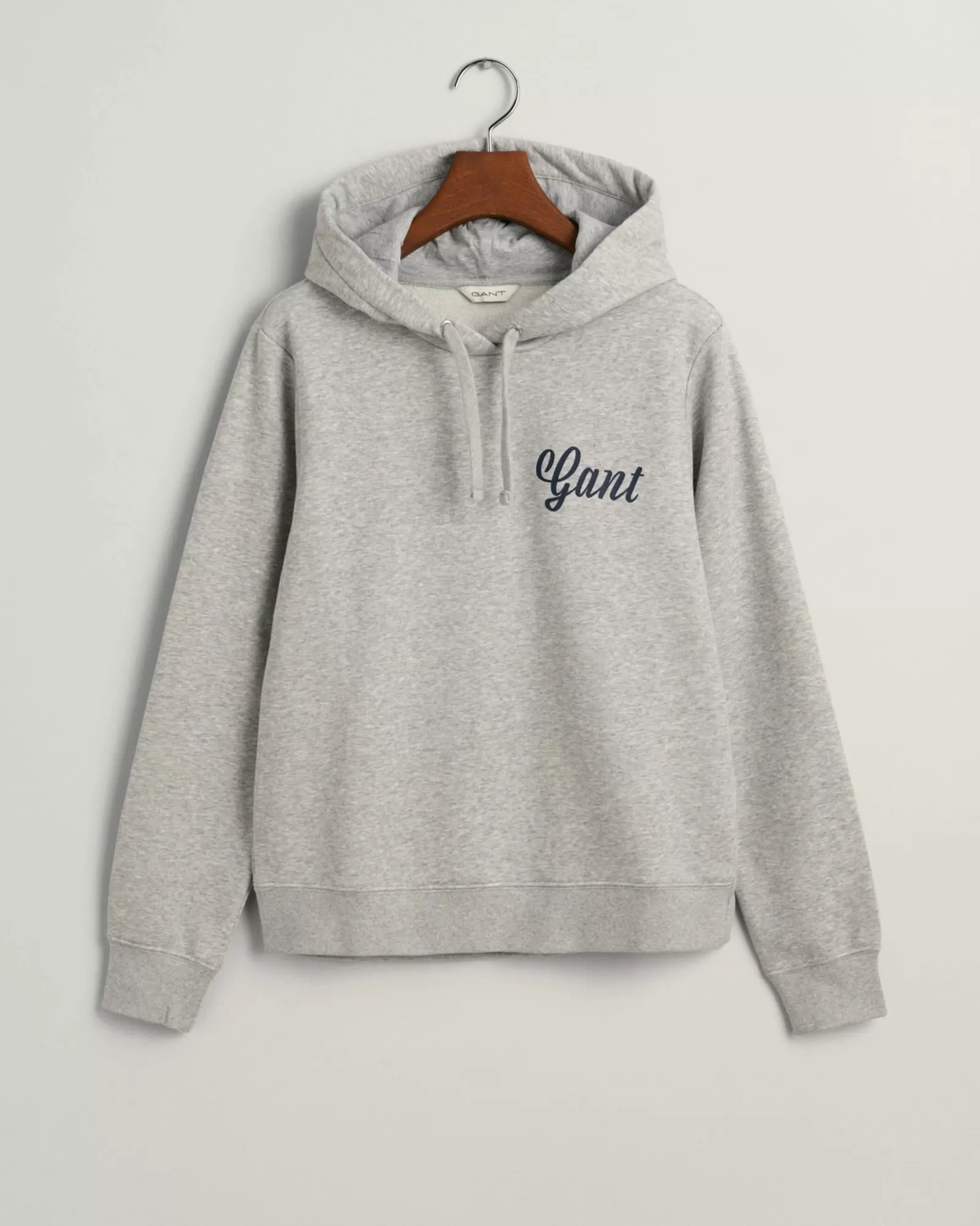 Women GANT Sweatshirts & Hoodies*Small Graphic Hoodie LIGHT GREY MELANGE