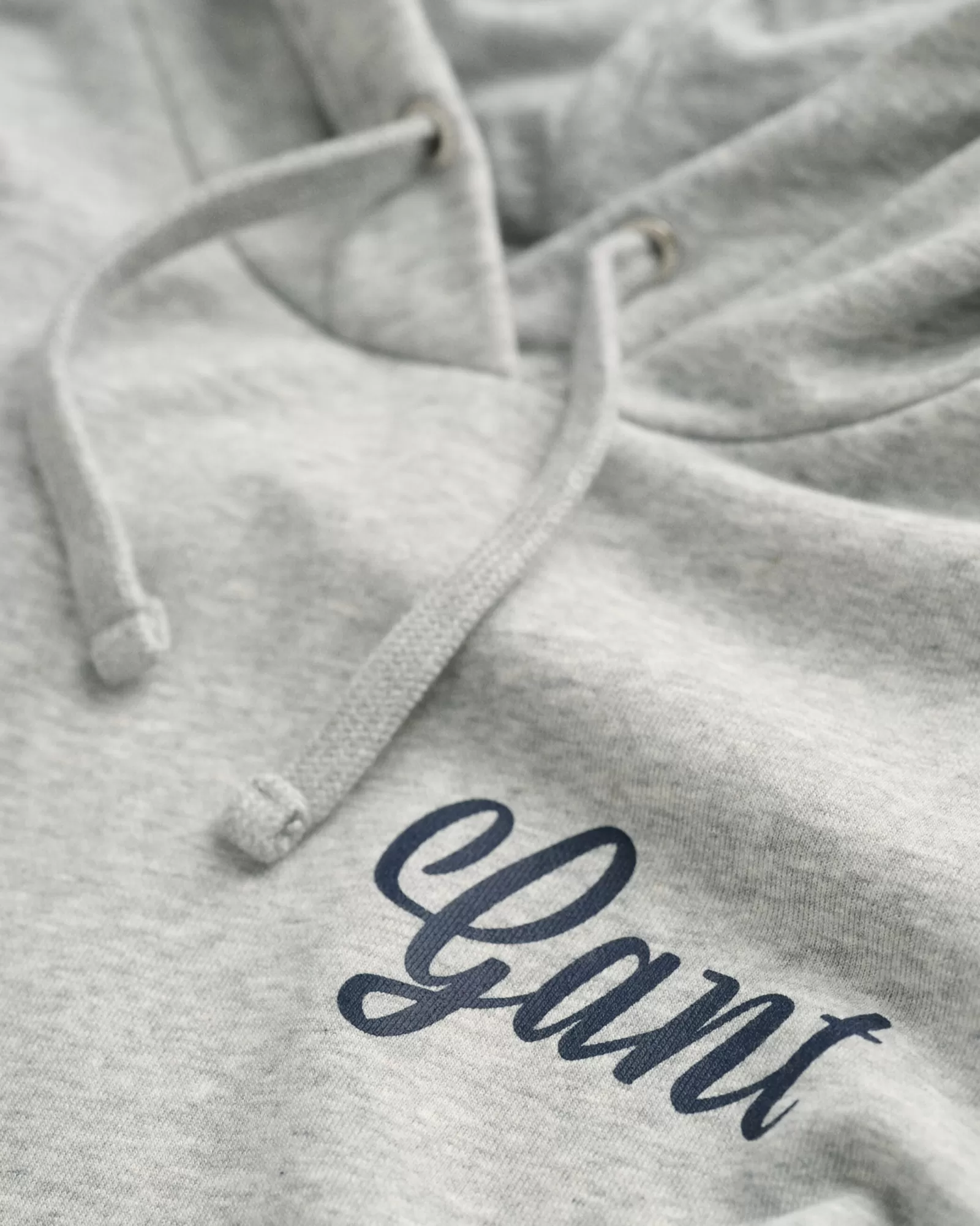 Women GANT Sweatshirts & Hoodies*Small Graphic Hoodie LIGHT GREY MELANGE