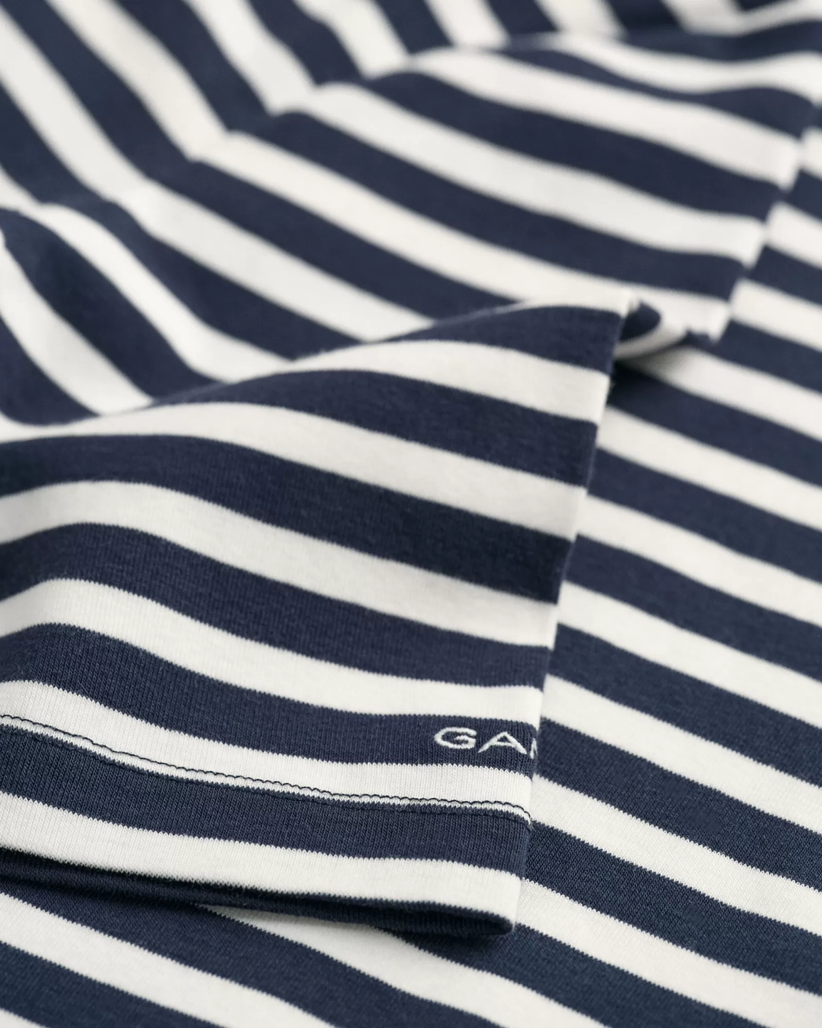 Women GANT T-Shirts & Tops*Striped Ribbed T-Shirt EVENING BLUE