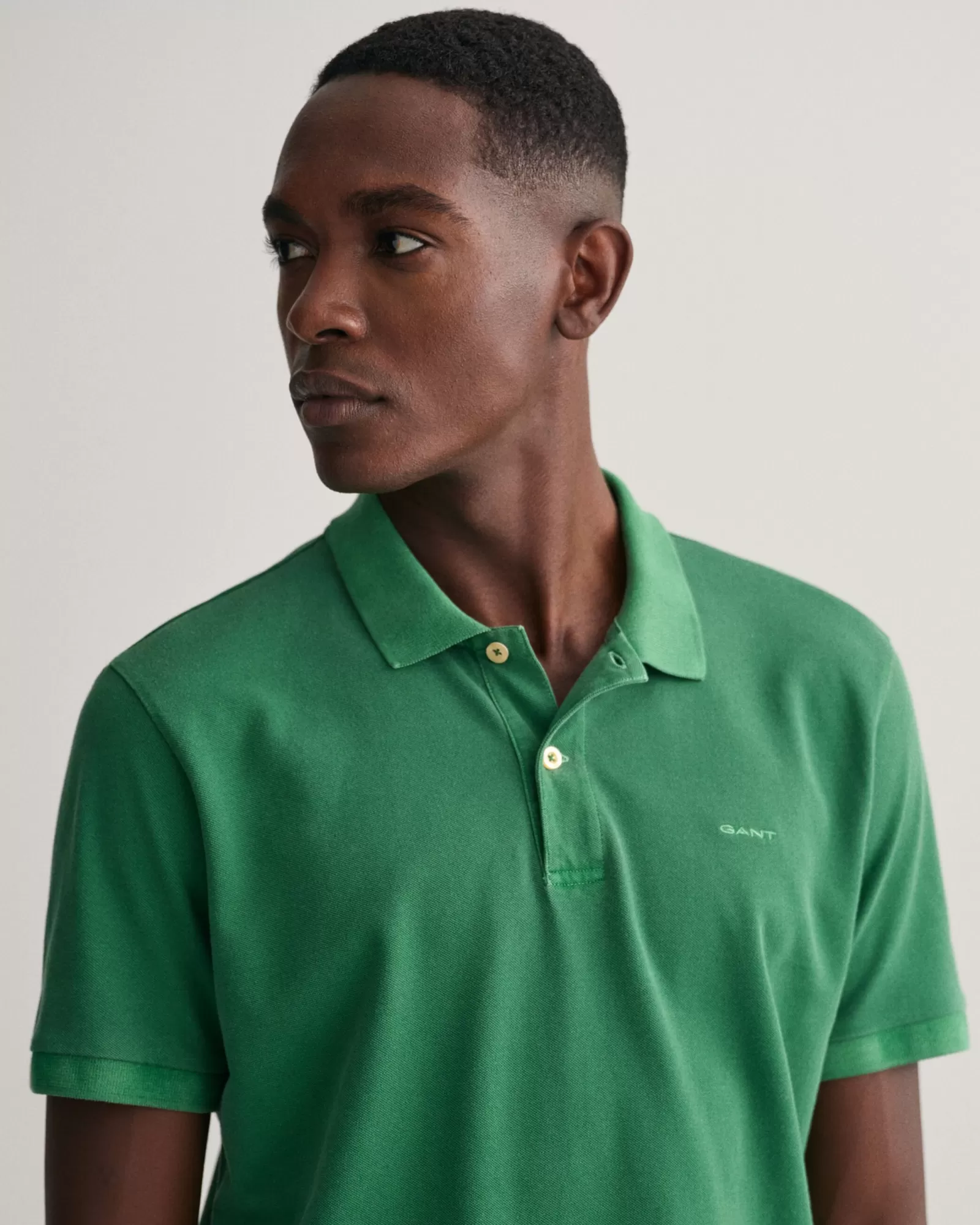 Men GANT Polos & Heavy Ruggers*Sunfaded Piqué Polo Shirt KELLY GREEN