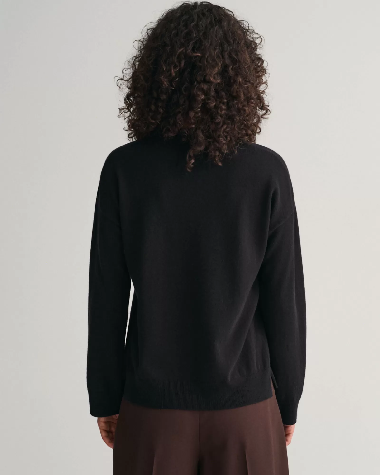 Women GANT Knitwear*Superfine Lambswool Crew Neck Sweater BLACK