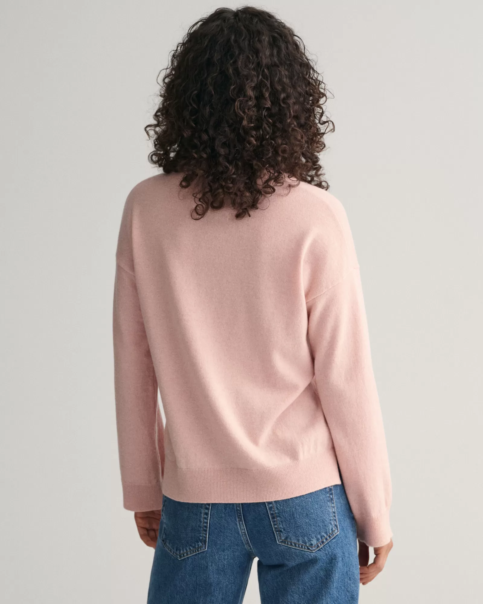 Women GANT Knitwear*Superfine Lambswool Crew Neck Sweater FADED PINK