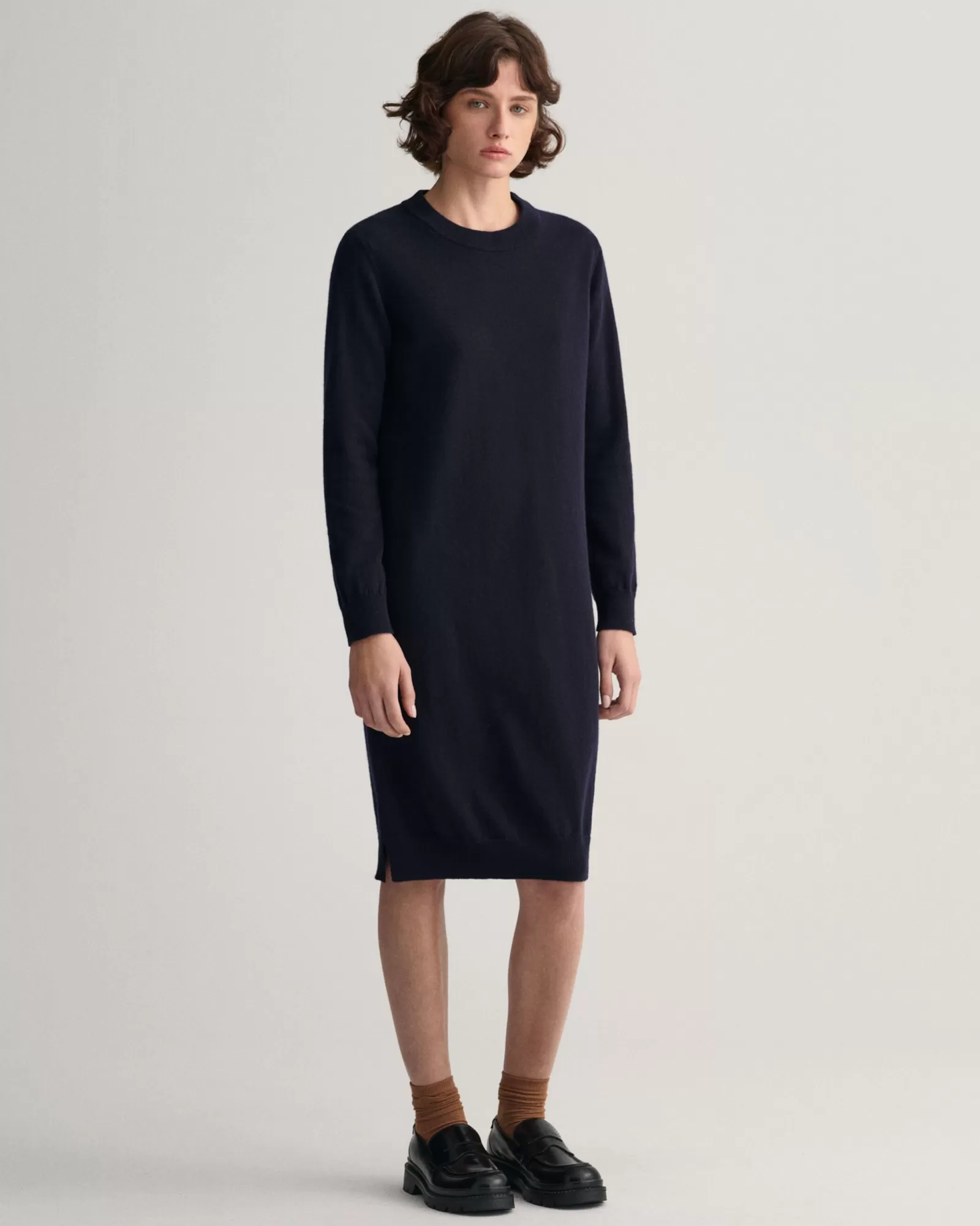 Women GANT Dresses*Superfine Lambswool Dress EVENING BLUE