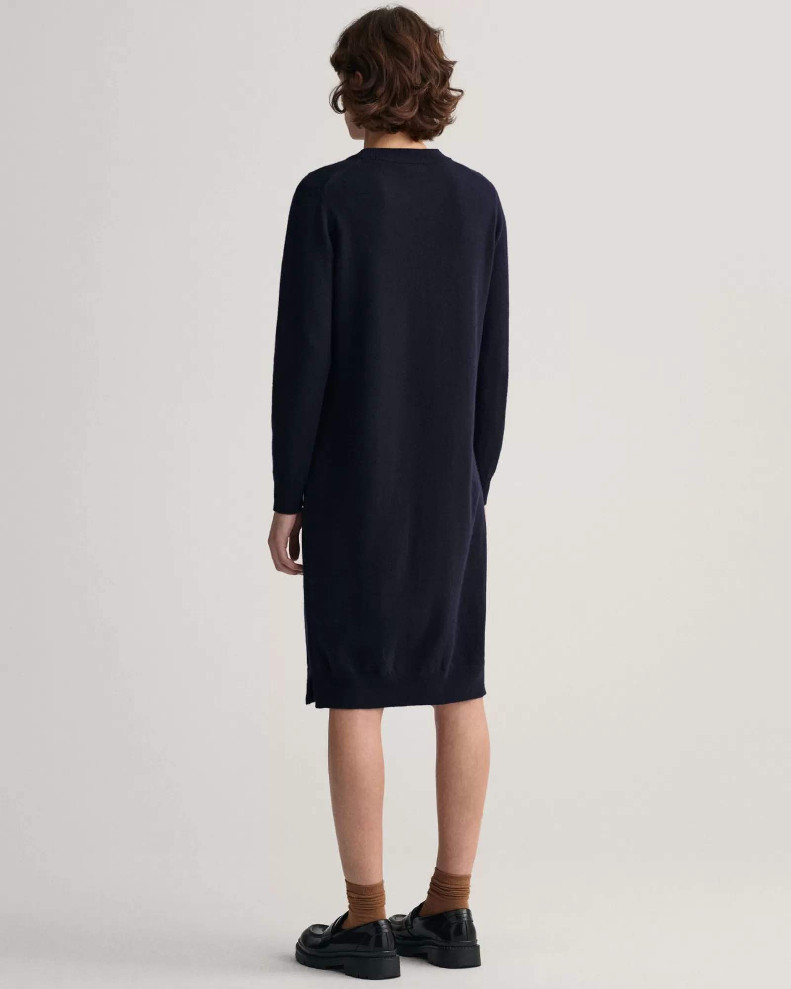 Women GANT Dresses*Superfine Lambswool Dress EVENING BLUE