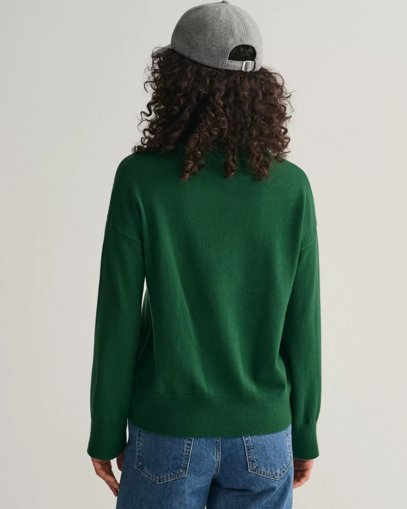 Women GANT Knitwear | Polos & Ruggers*Superfine Lambswool Rugger LAVISH GREEN