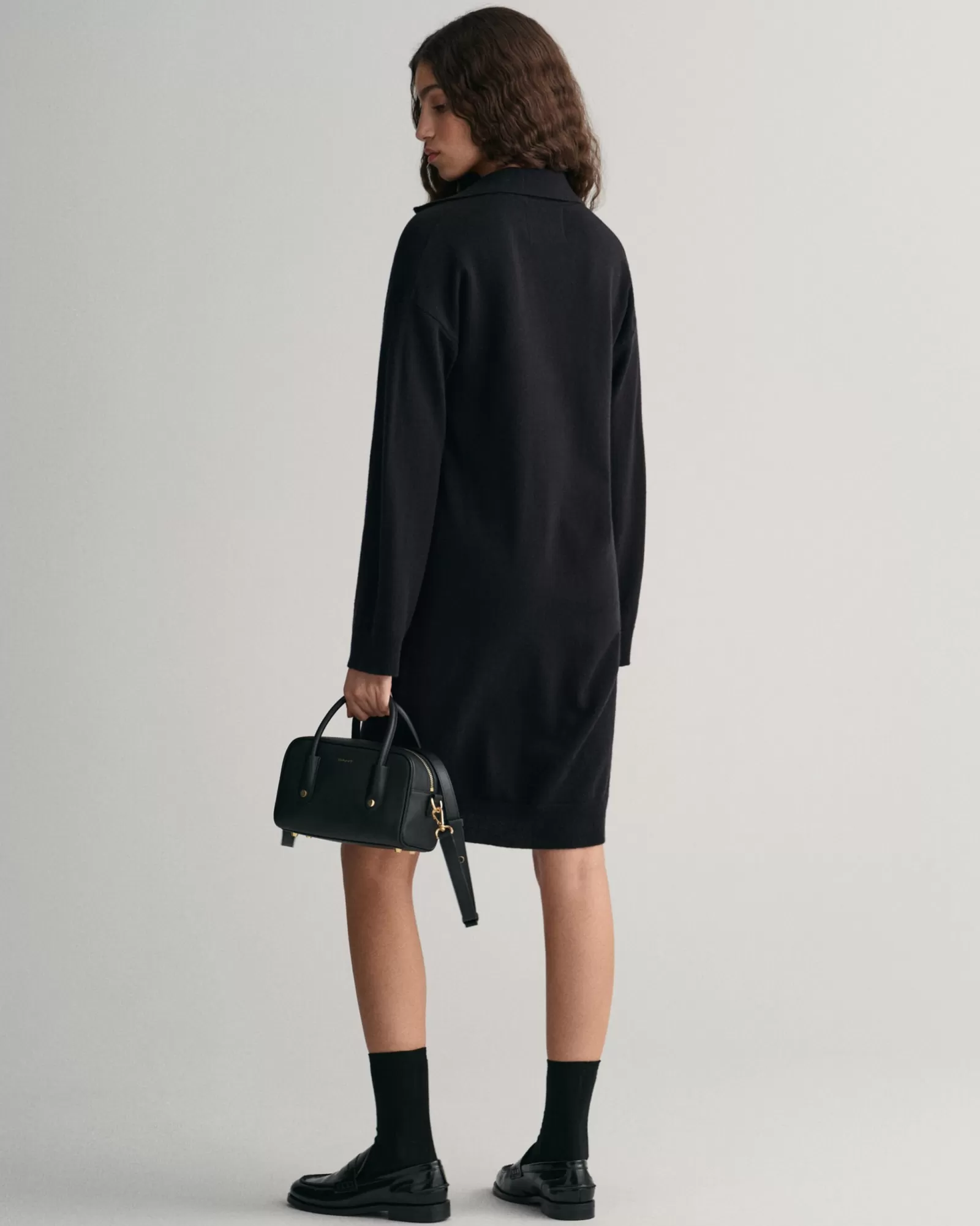 Women GANT Dresses*Superfine Lambswool Rugger Dress BLACK