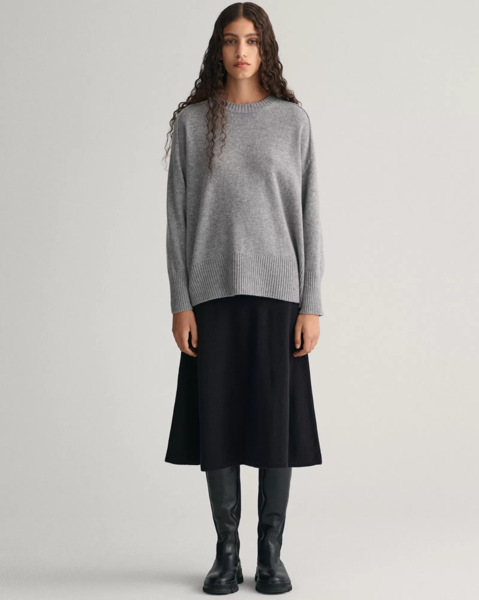 Women GANT Skirts*Superfine Lambswool Skirt BLACK