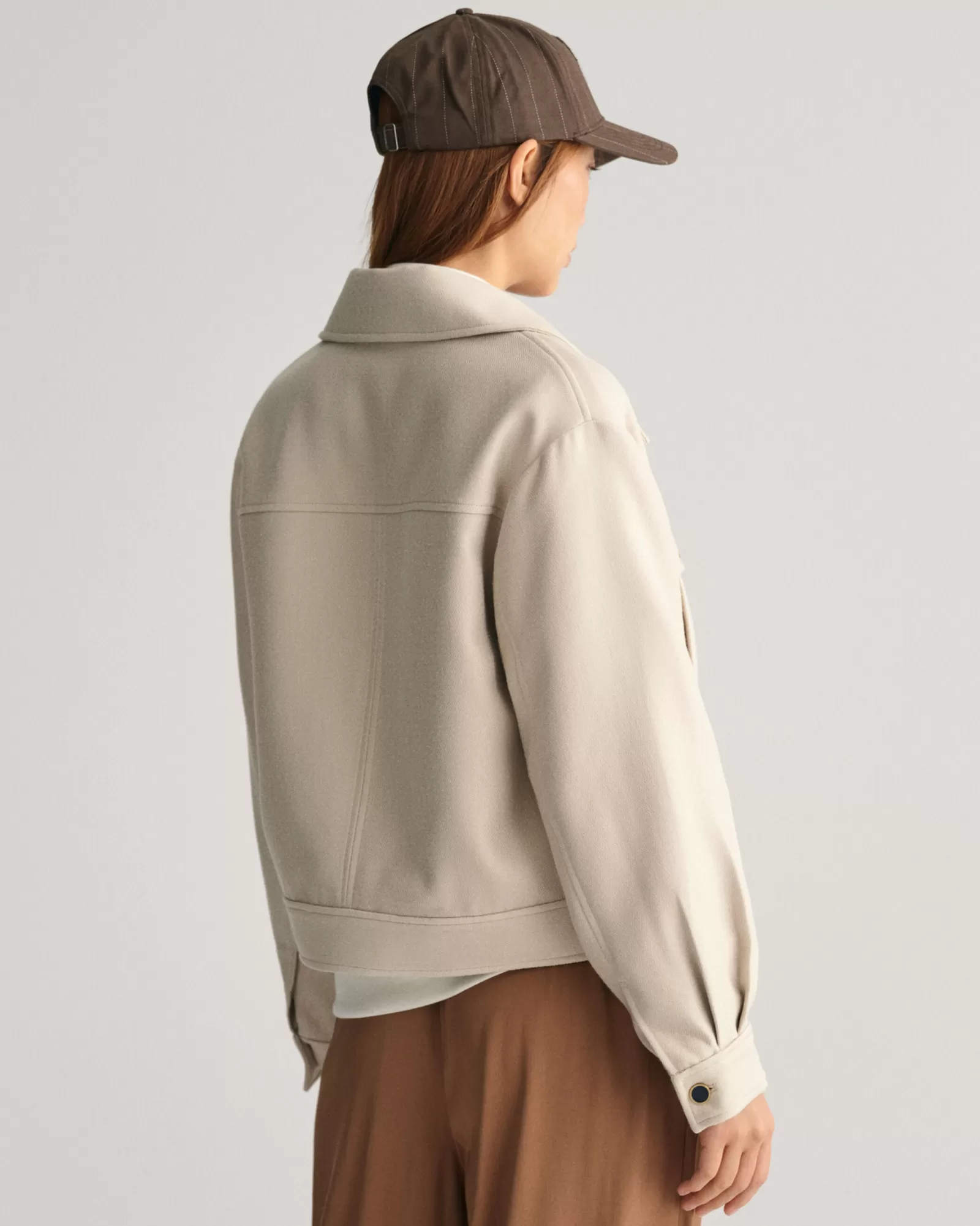 Women GANT Jackets & Coats*Textured Jacket SOFT OAT